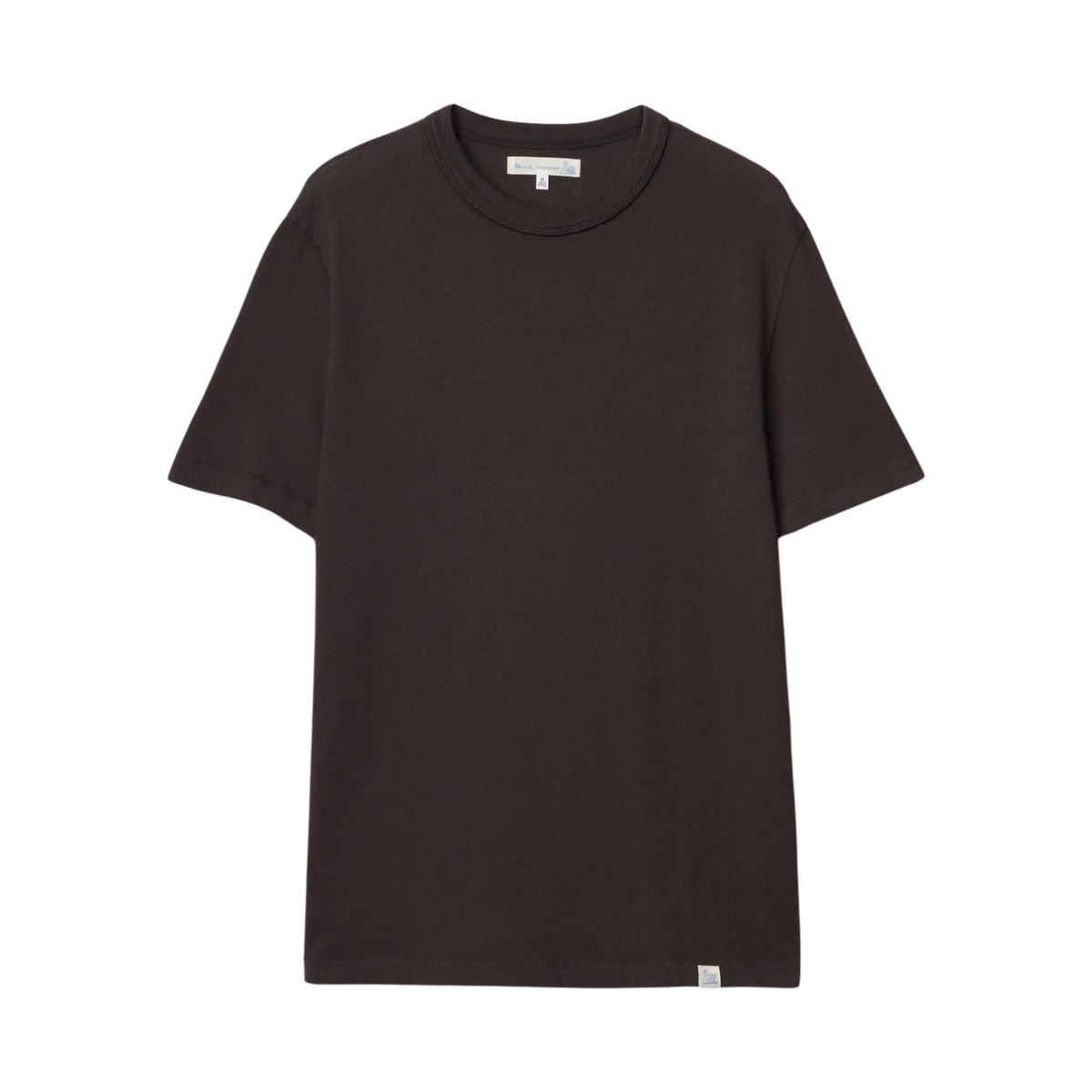 Merz B.Schwanen Tee03 Authentic Jersey Cotton T-Shirt Espresso