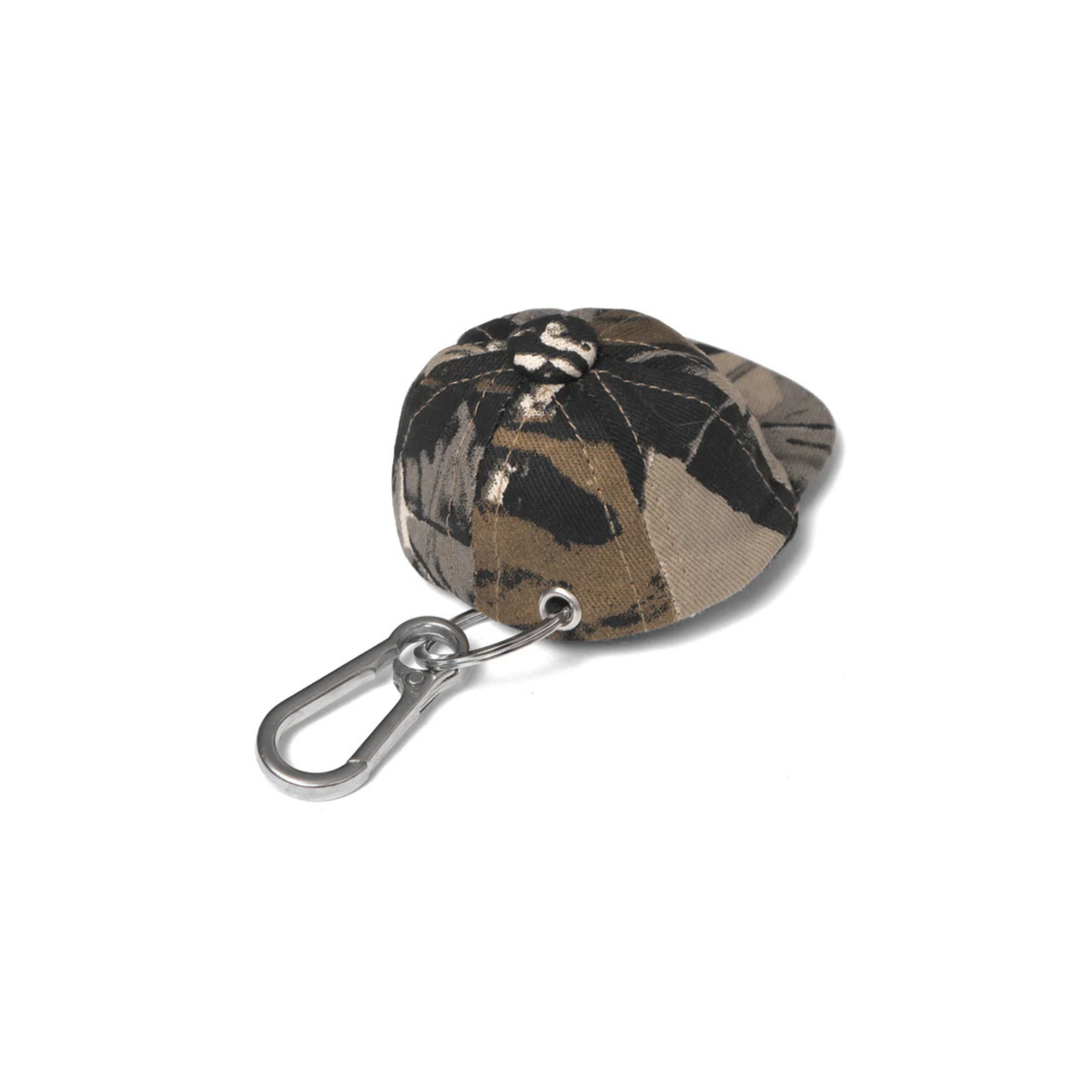 Metalwood Camo Hat Keychain Real Leaf Camo