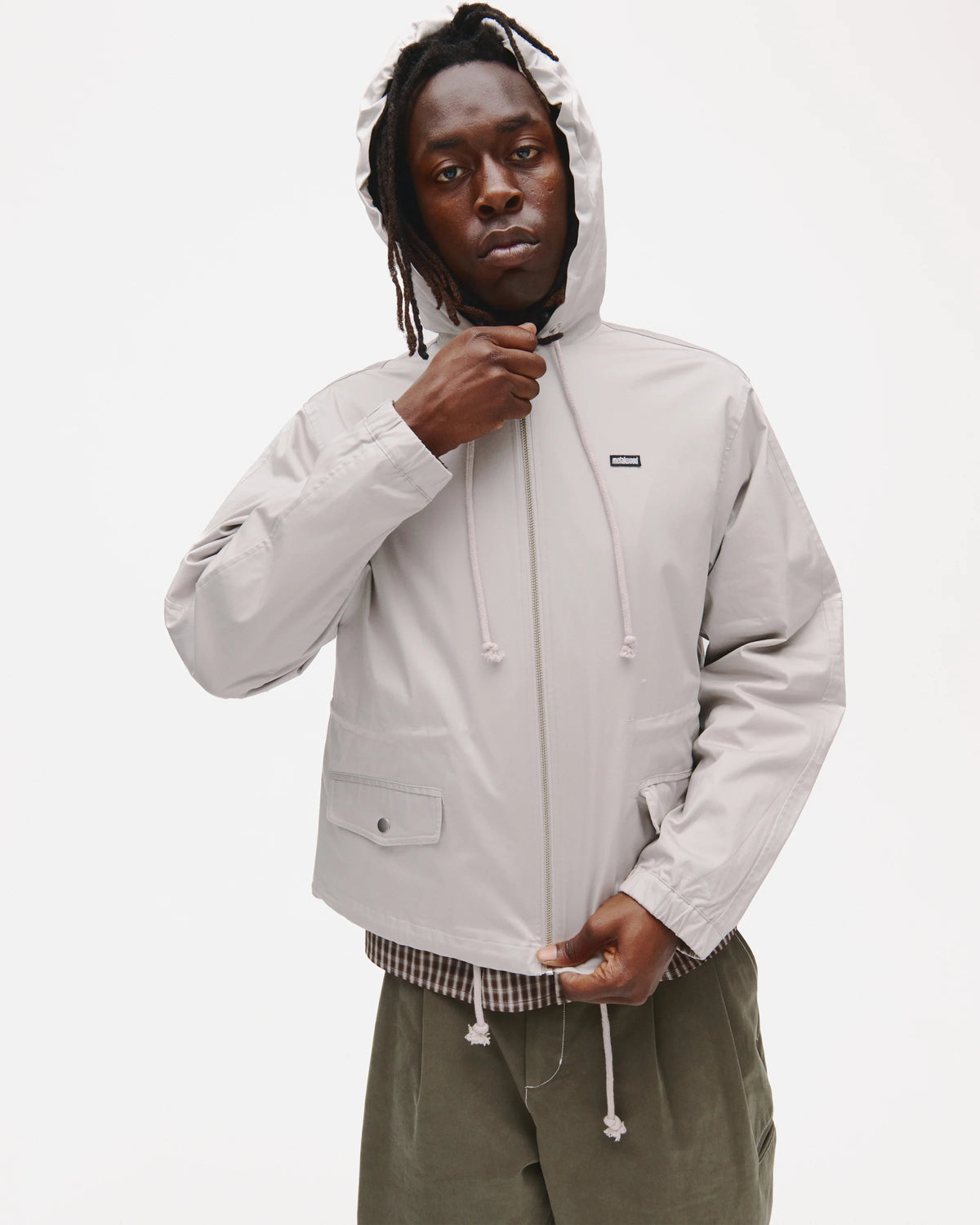 Metalwood Cotton Twill Parka Stone