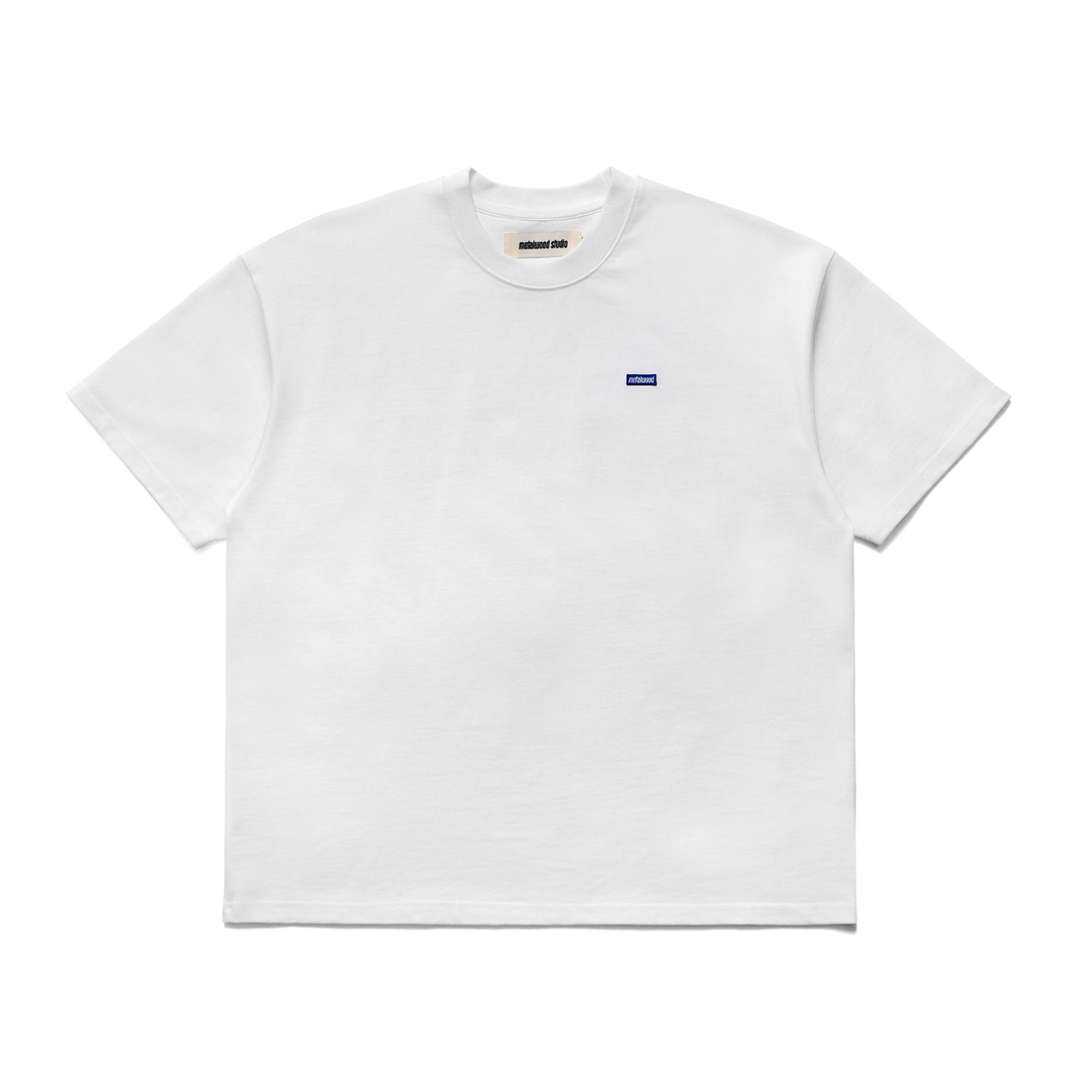 Metalwood Heavyweight Mini Metal Logo T-Shirt White