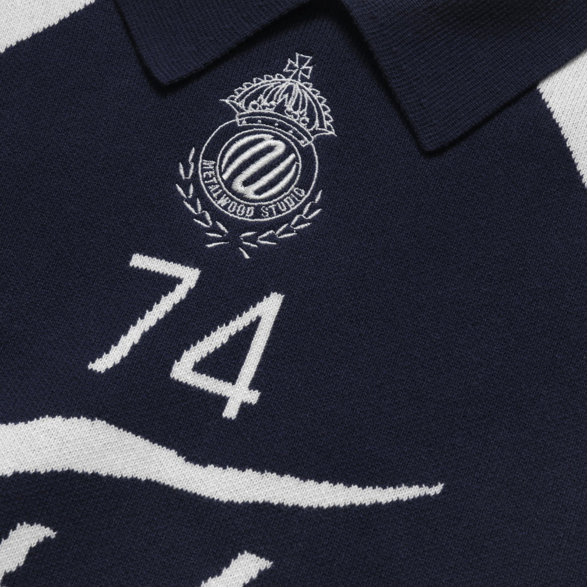 KNIT FOOTBALL TOP
