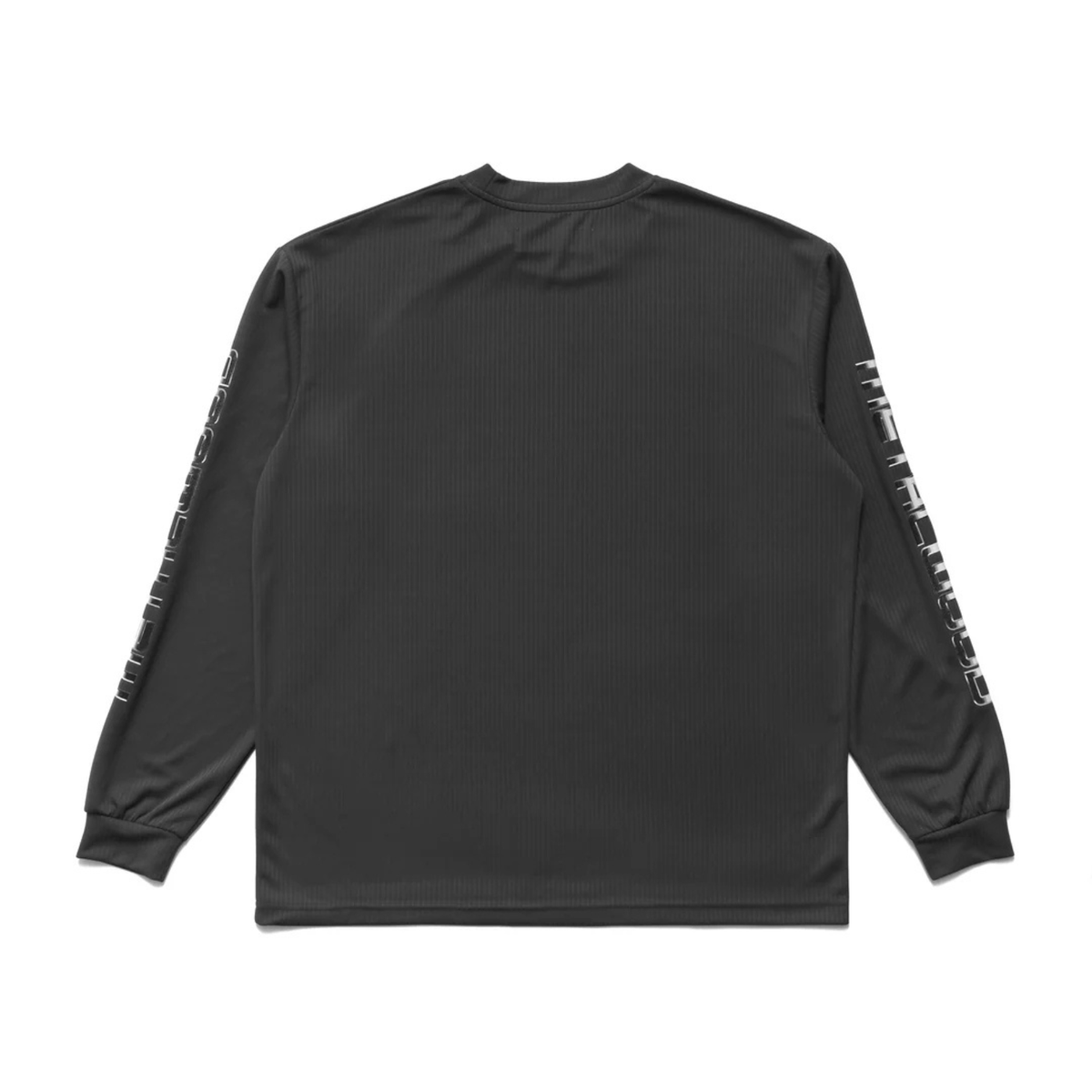 Metalwood Longsleeve Moto Crewneck Top Black