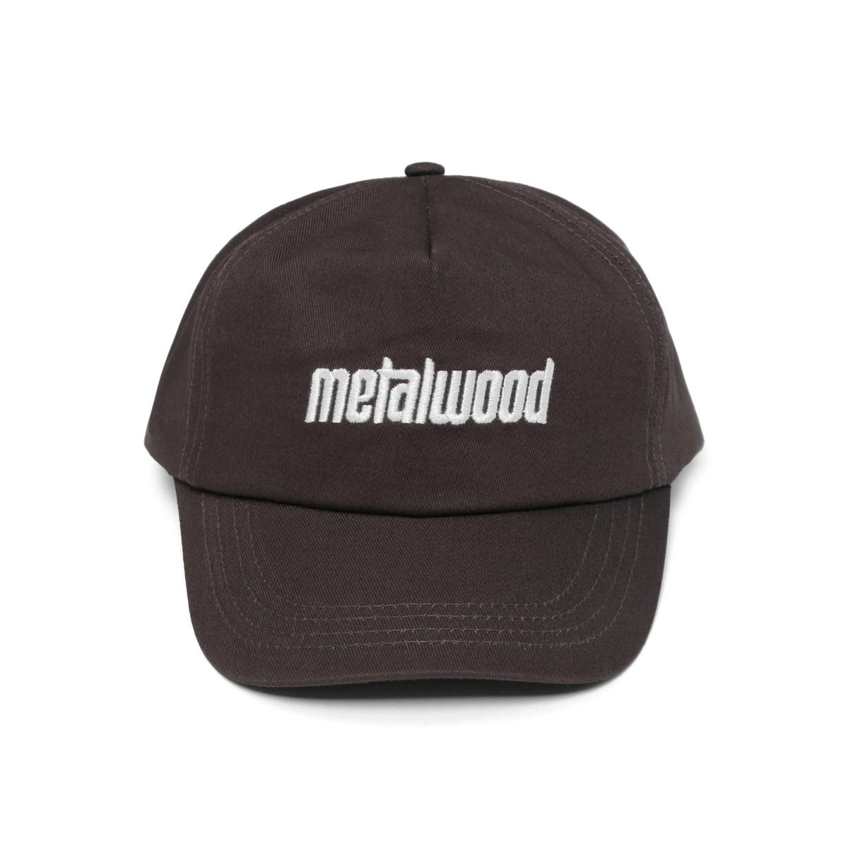 Metalwood Metal Logo-5 Panel Hat Brown