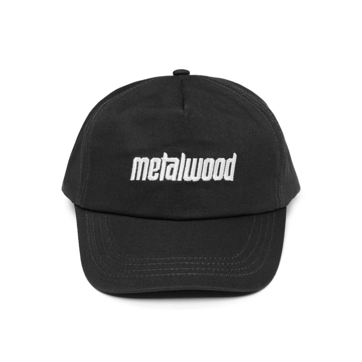Metalwood Metal Logo 5-Panel Hat Black 