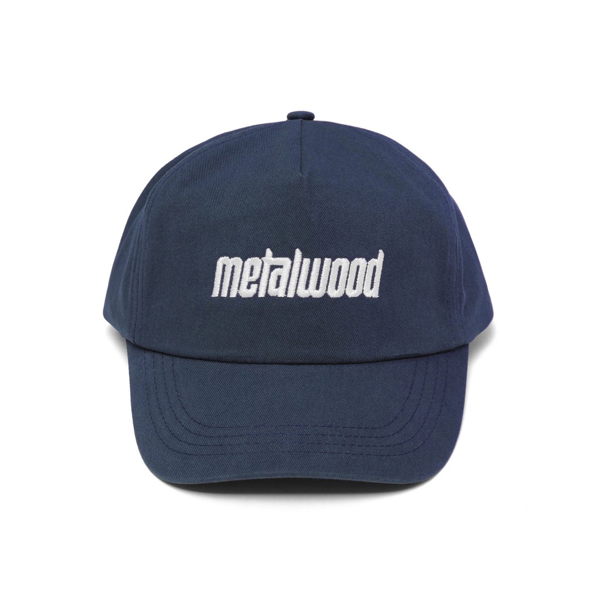 Metalwood Metal Logo 5 Panel Hat Navy