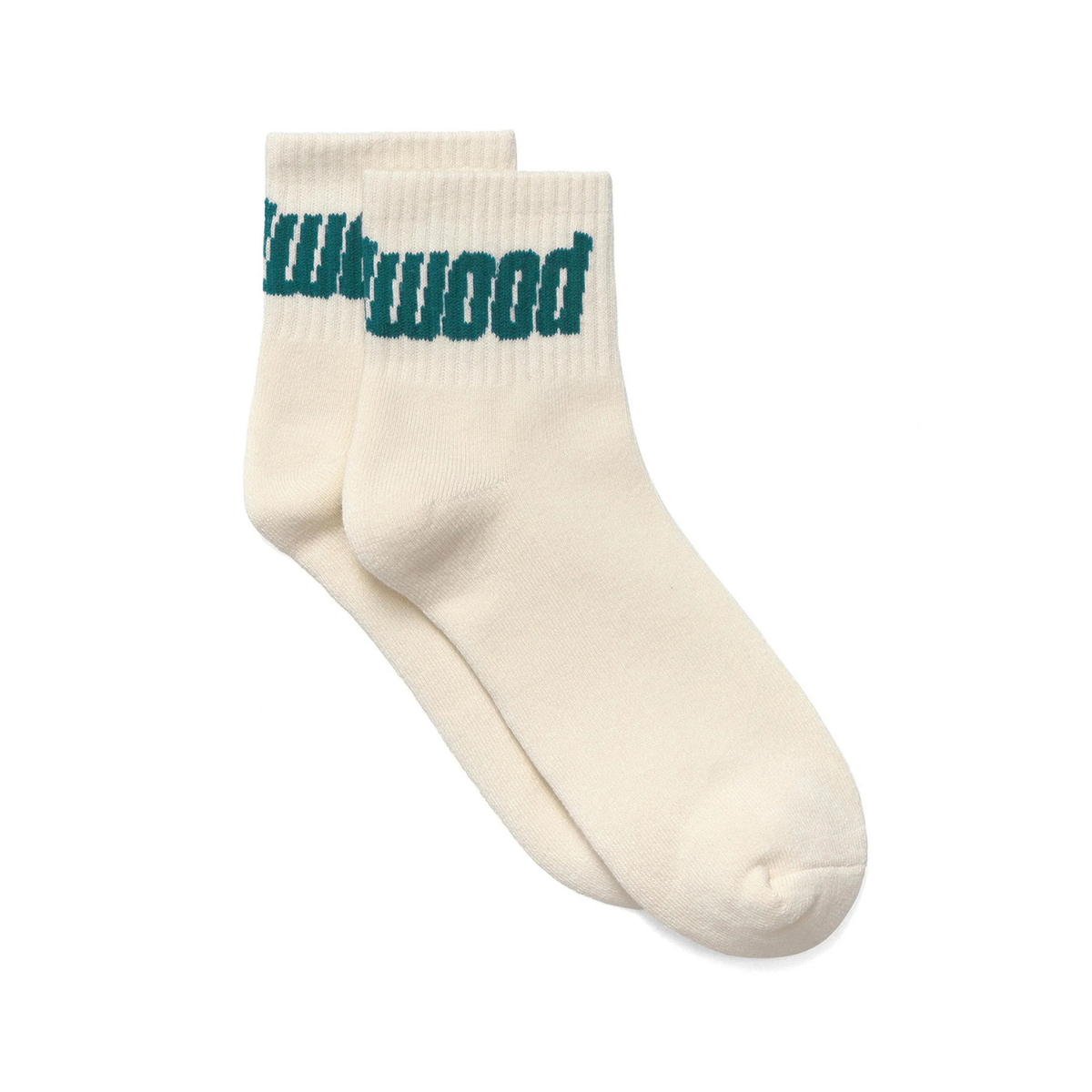 Metalwood Metal Logo Quarter Sock Off White/Spruce