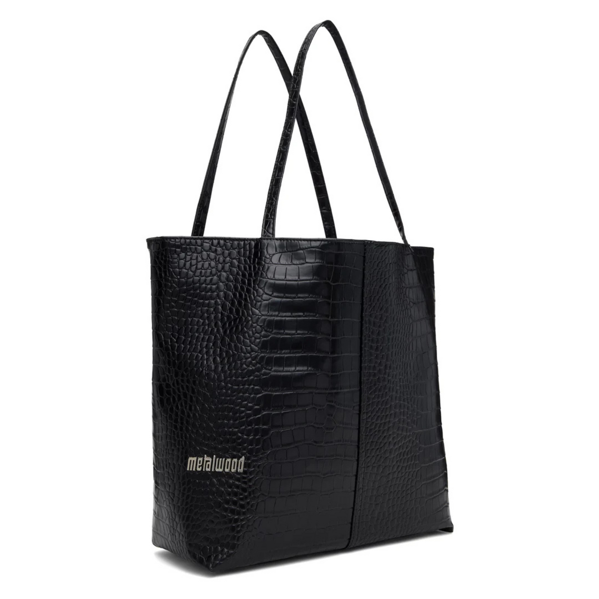 Metalwood Metal Logo Stud Croc Tore Black