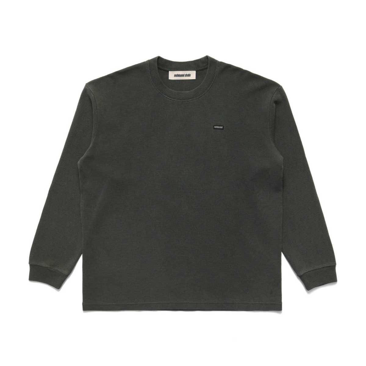 Metalwood Mini Metal Logo Longsleeve Thermal Shirt Tar