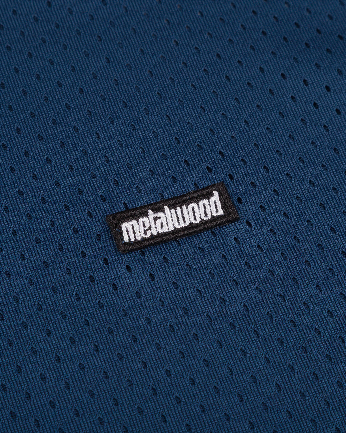 Metalwood Piped Longsleeve Quarter Zip Polo Navy