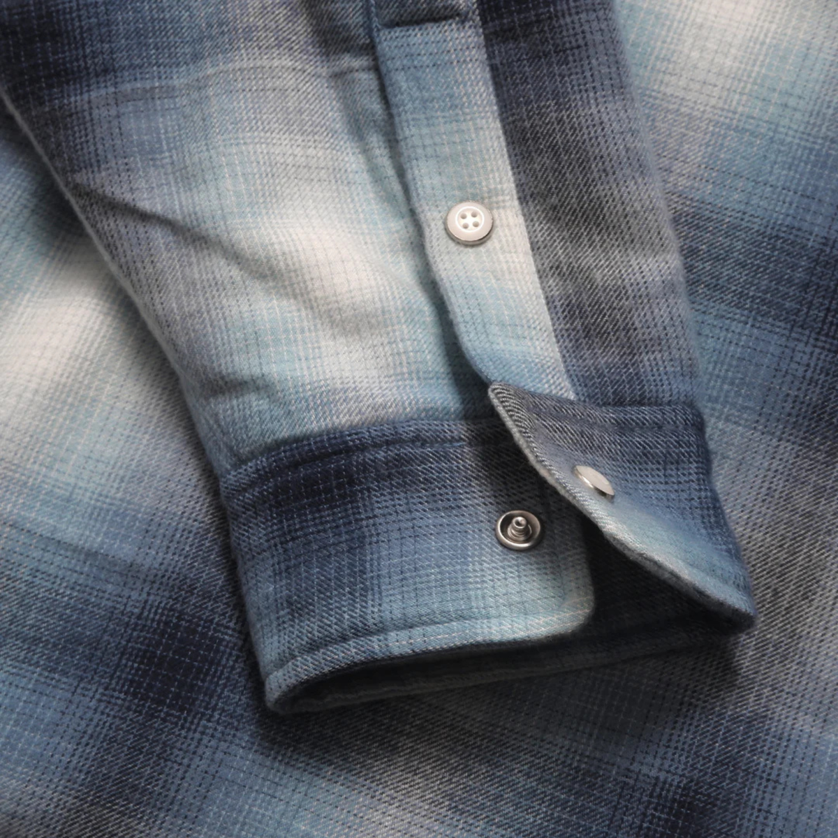 Metalwood Poly Filled Shirt Blue 