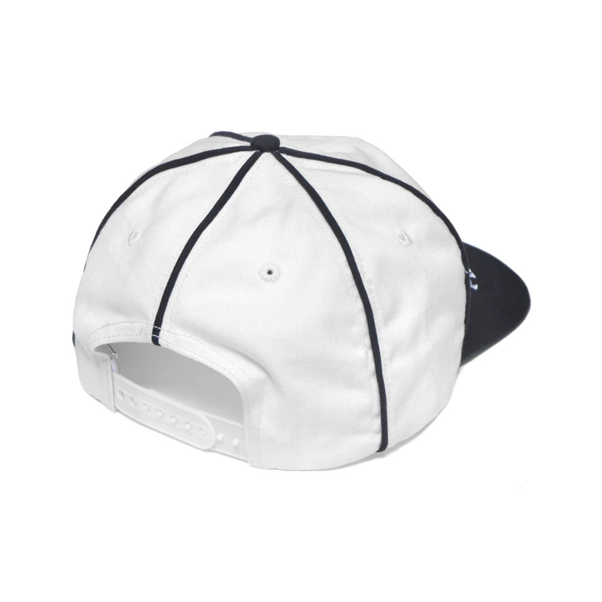 Metalwood Professional Piping Snapback Hat White