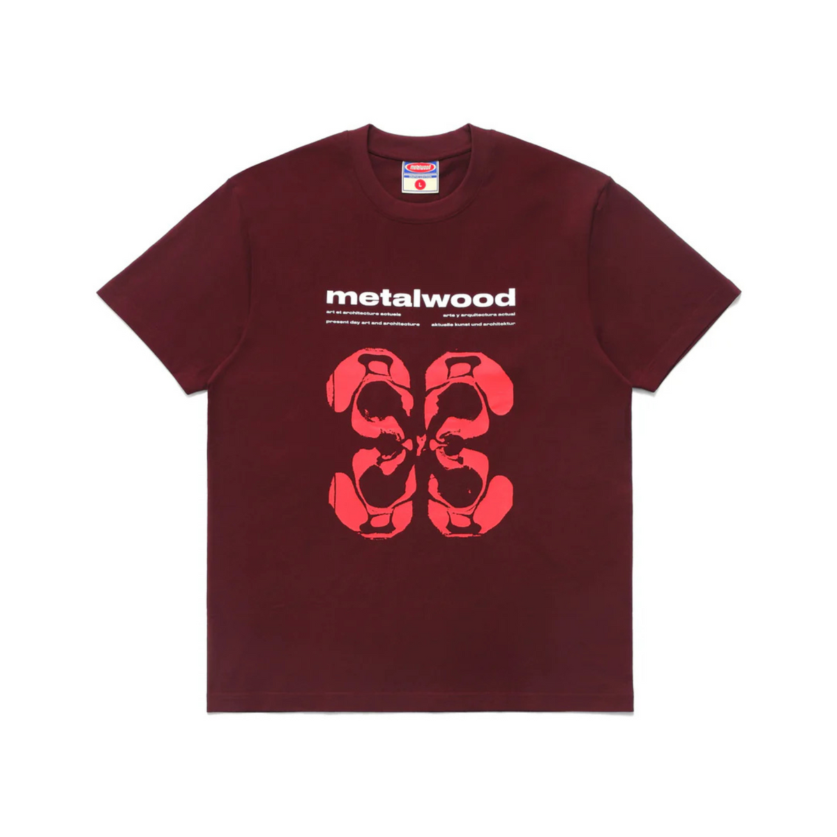 Metalwood Rorschach T-Shirt Maroon