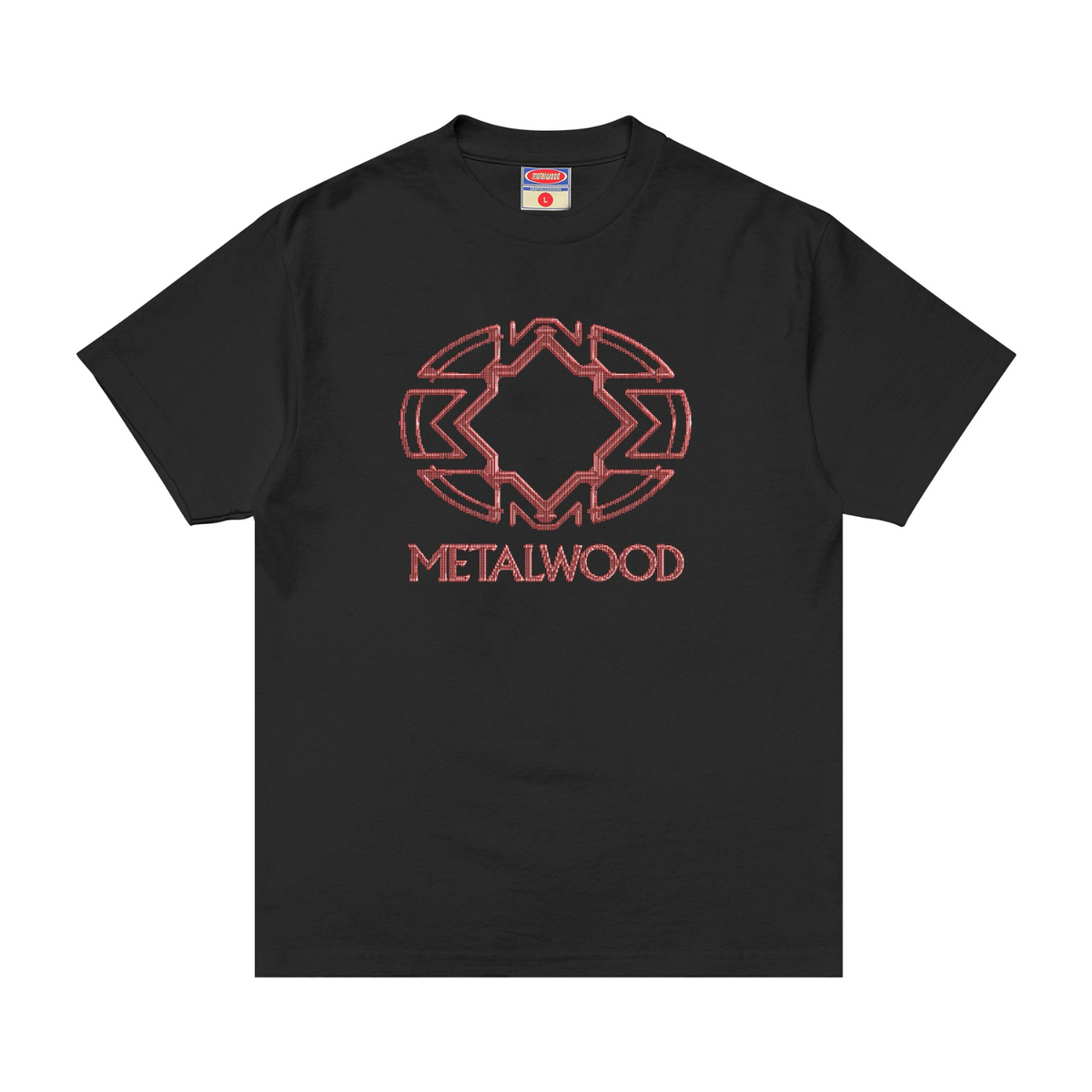 Metalwood Screen Illusion T-Shirt Black