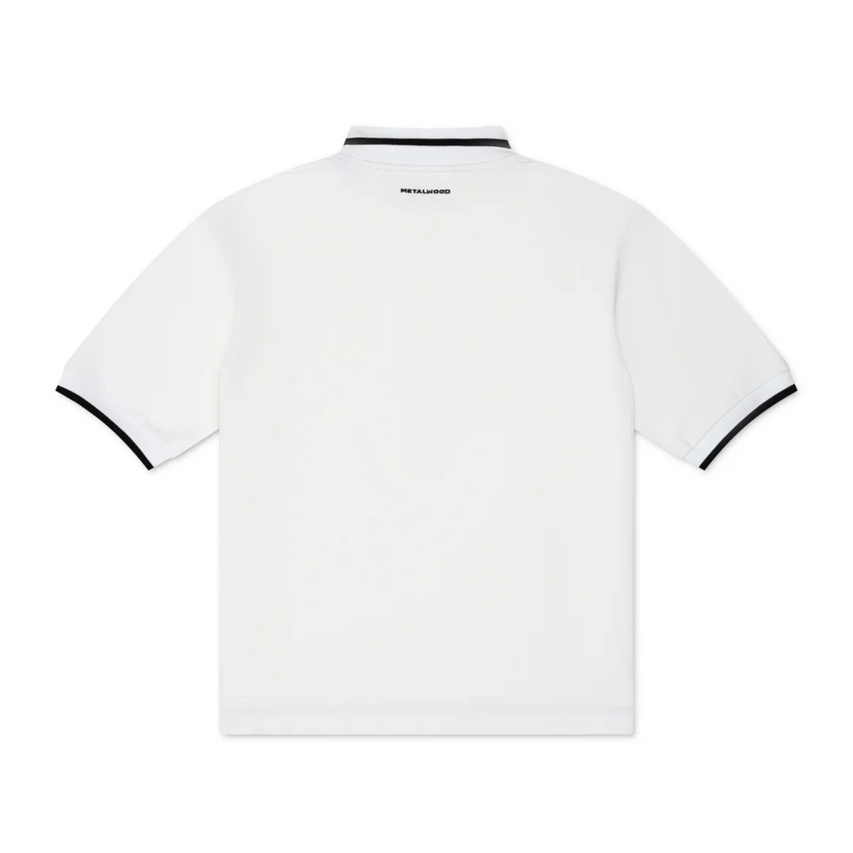 Metalwood World Class Zip Polo White