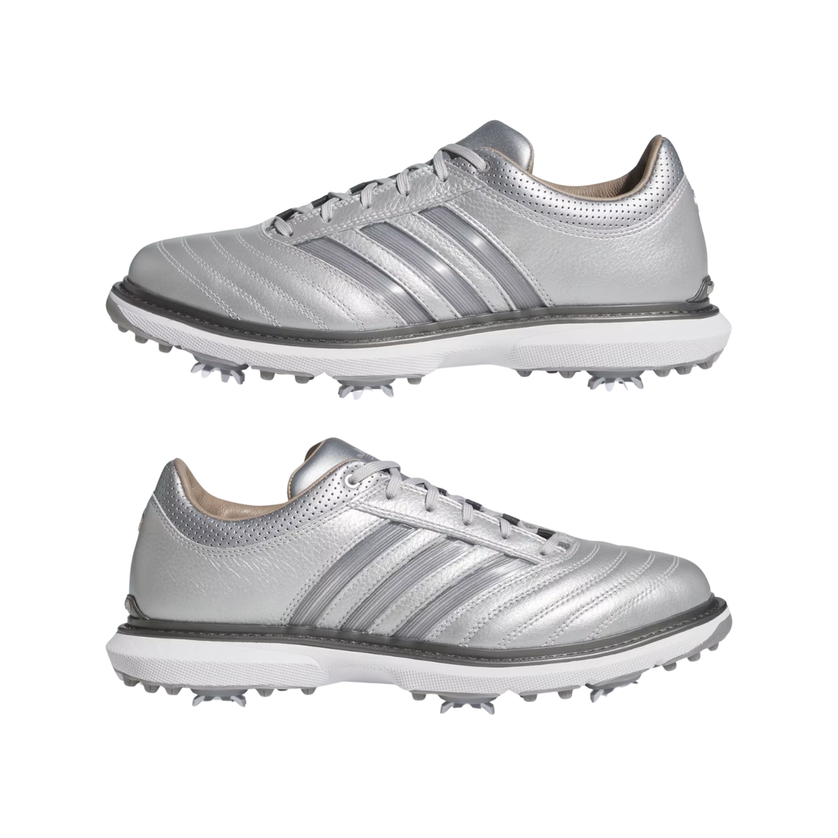 Metalwood X Adidas MC70 Golf Shoes Silver Metallic/Iron Metallic/Grey