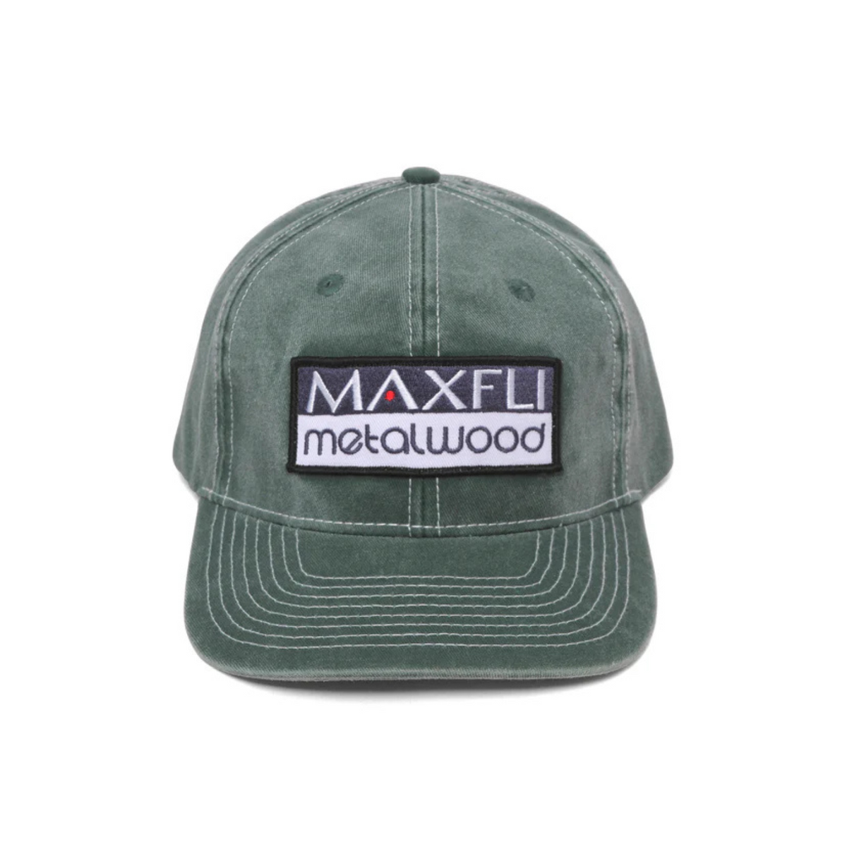 Metalwood X Maxfli Contrast Stitch 6-Panel Strapback Hat - Spruce