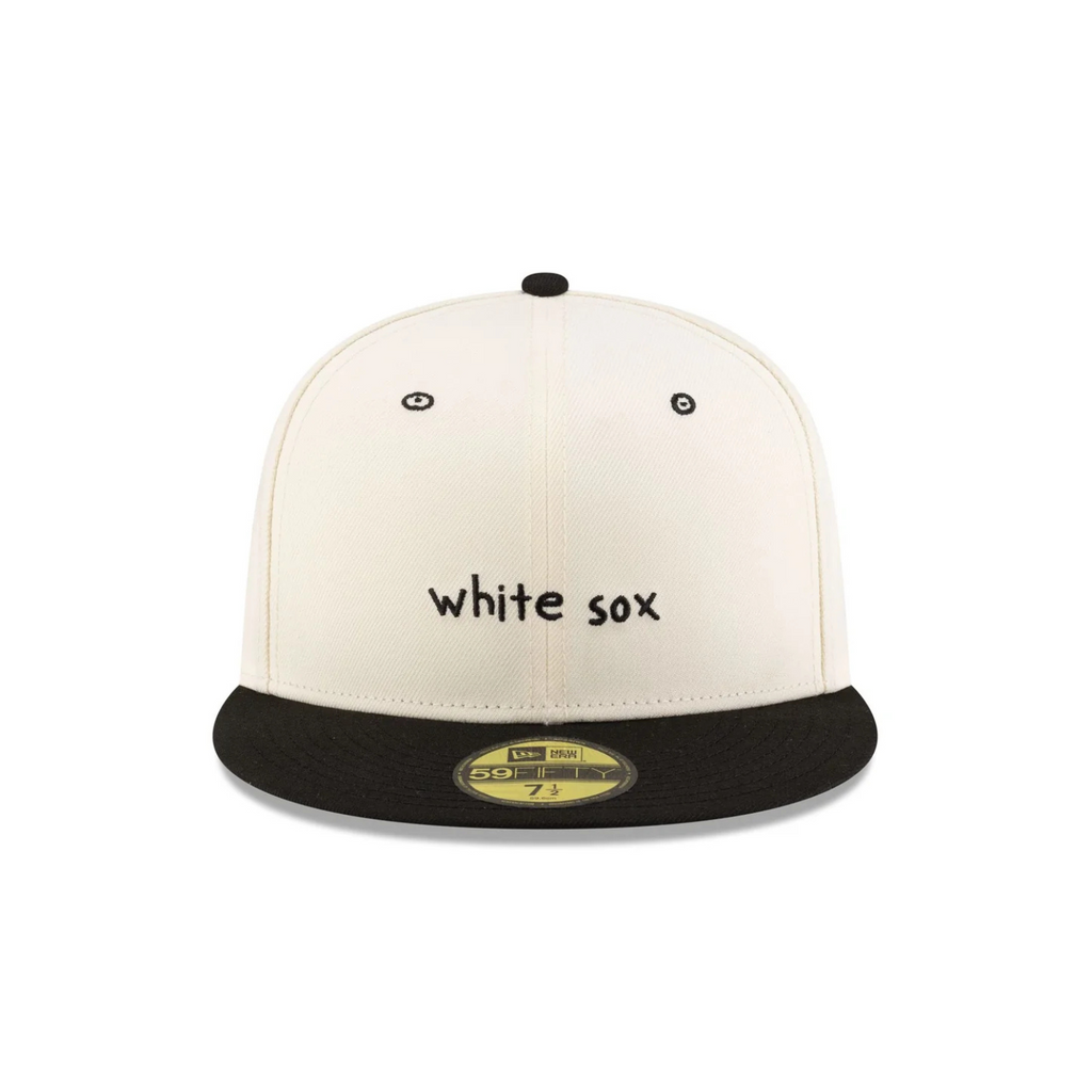 Micah Dreams X MLB Blank Canvas 59Fifty Fitted Hat Chicago White