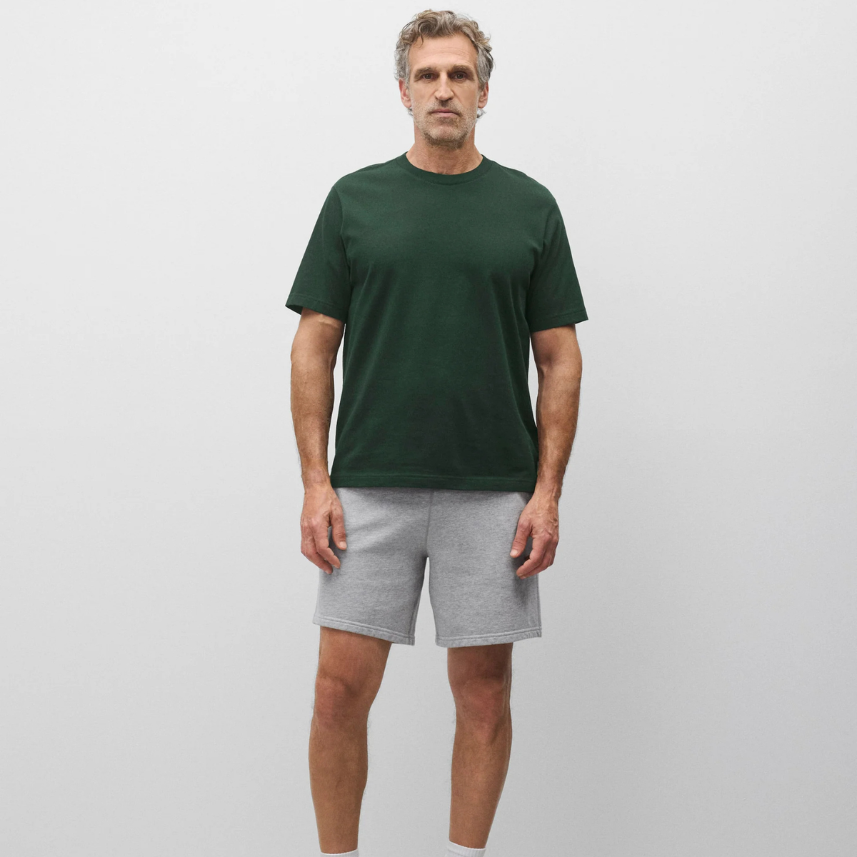 Midweight Terry Standard Sweatshort Heather Grey