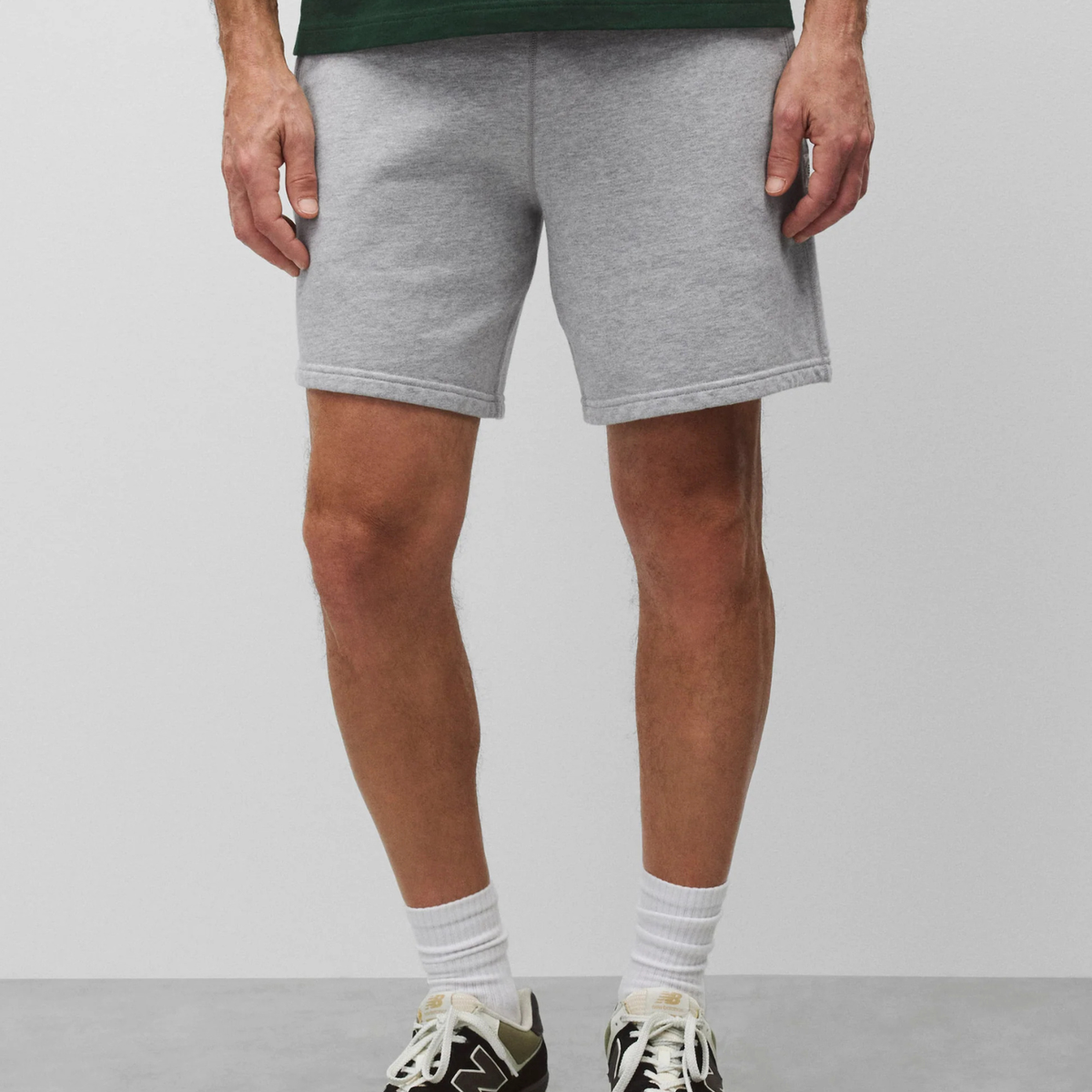 Midweight Terry Standard Sweatshort Heather Grey