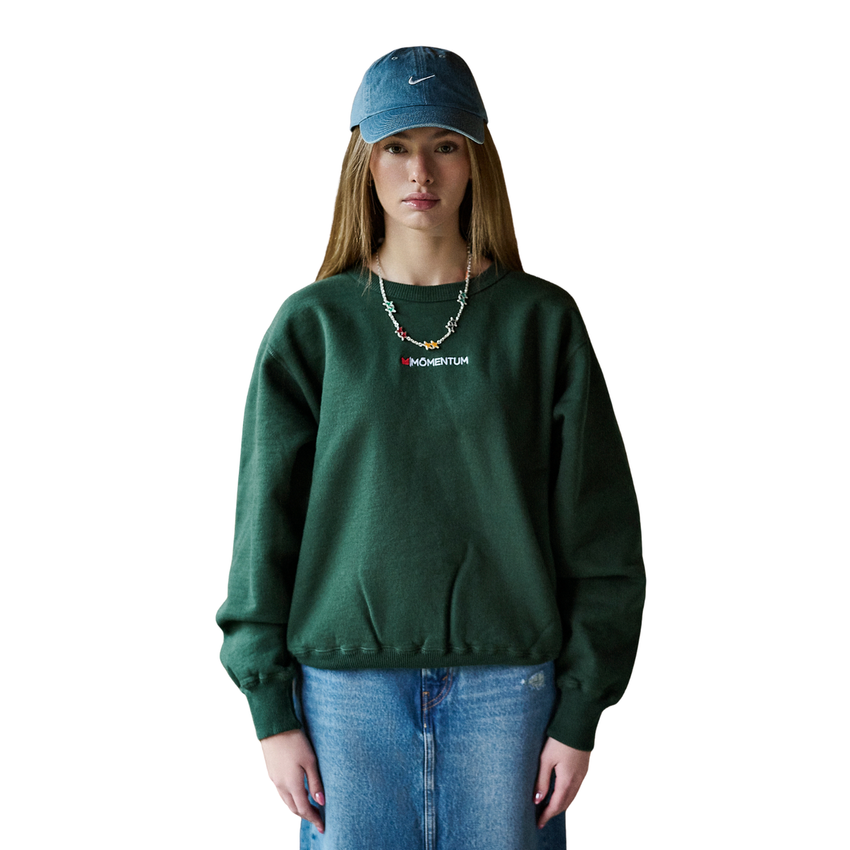 Momentum Basic Crewneck Green