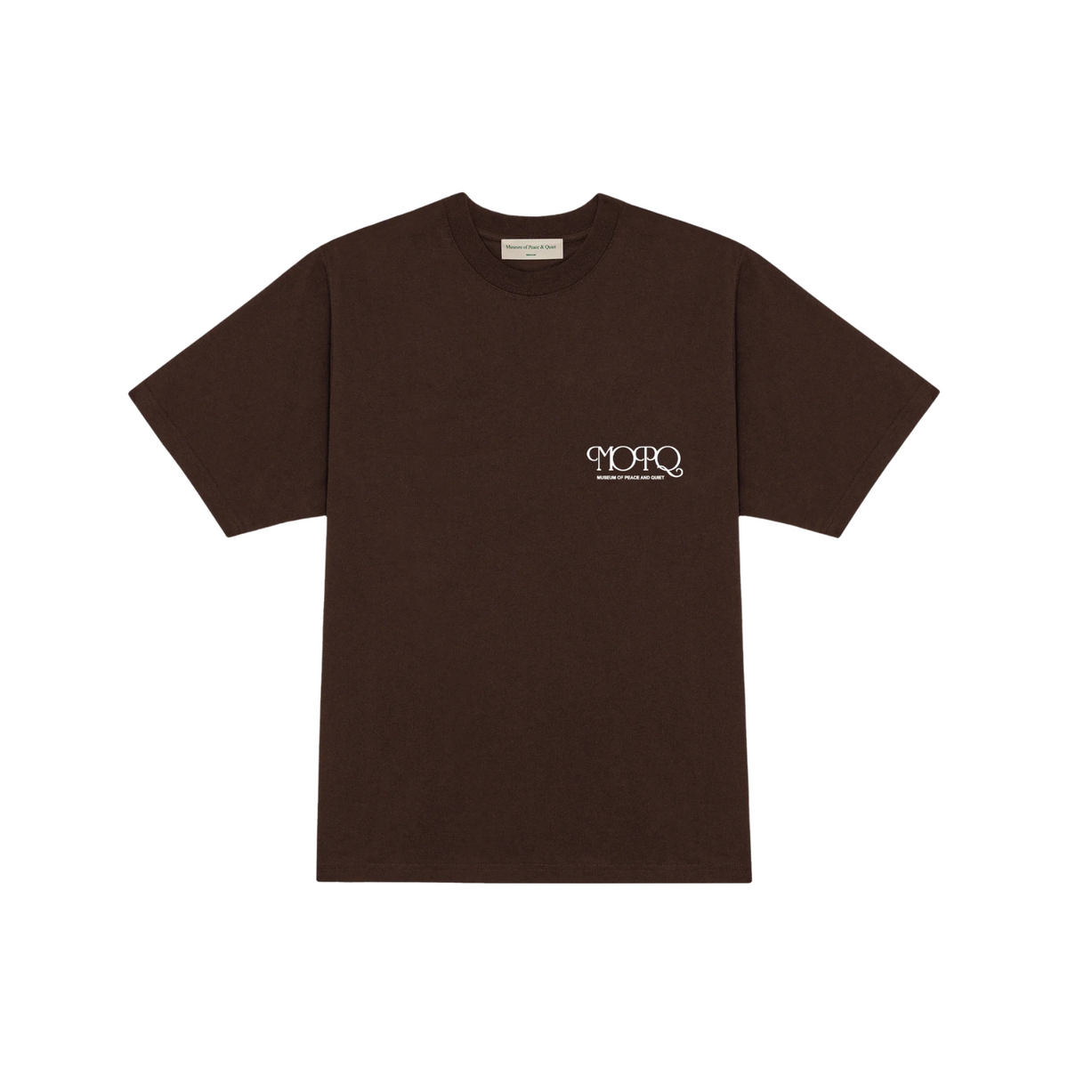 Museum of Peace and Quiet Free Hand T-Shirt Brown