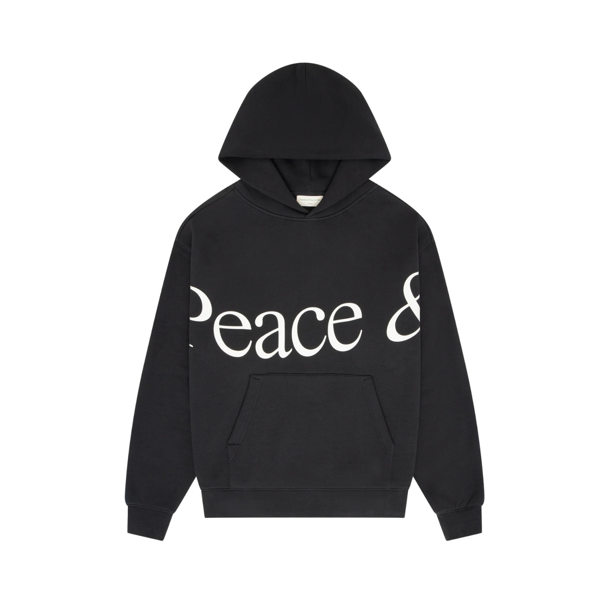 Museum of Peace and Quiet Jumbo Wordmark Hoodie Black