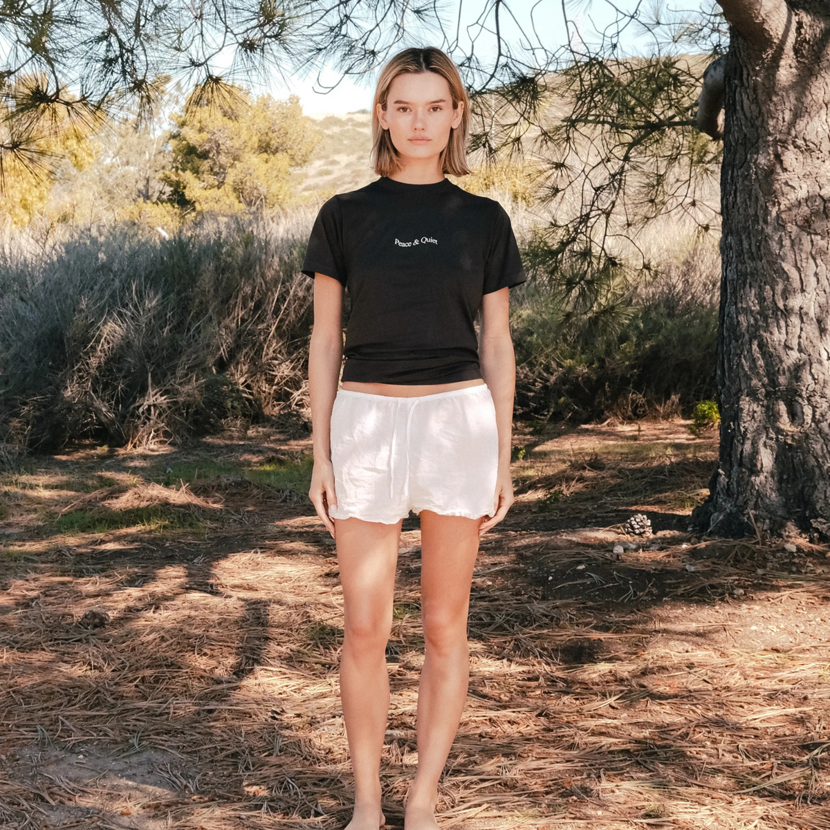 Museum of Peace and Quiet Wordmark T-Shirt Black