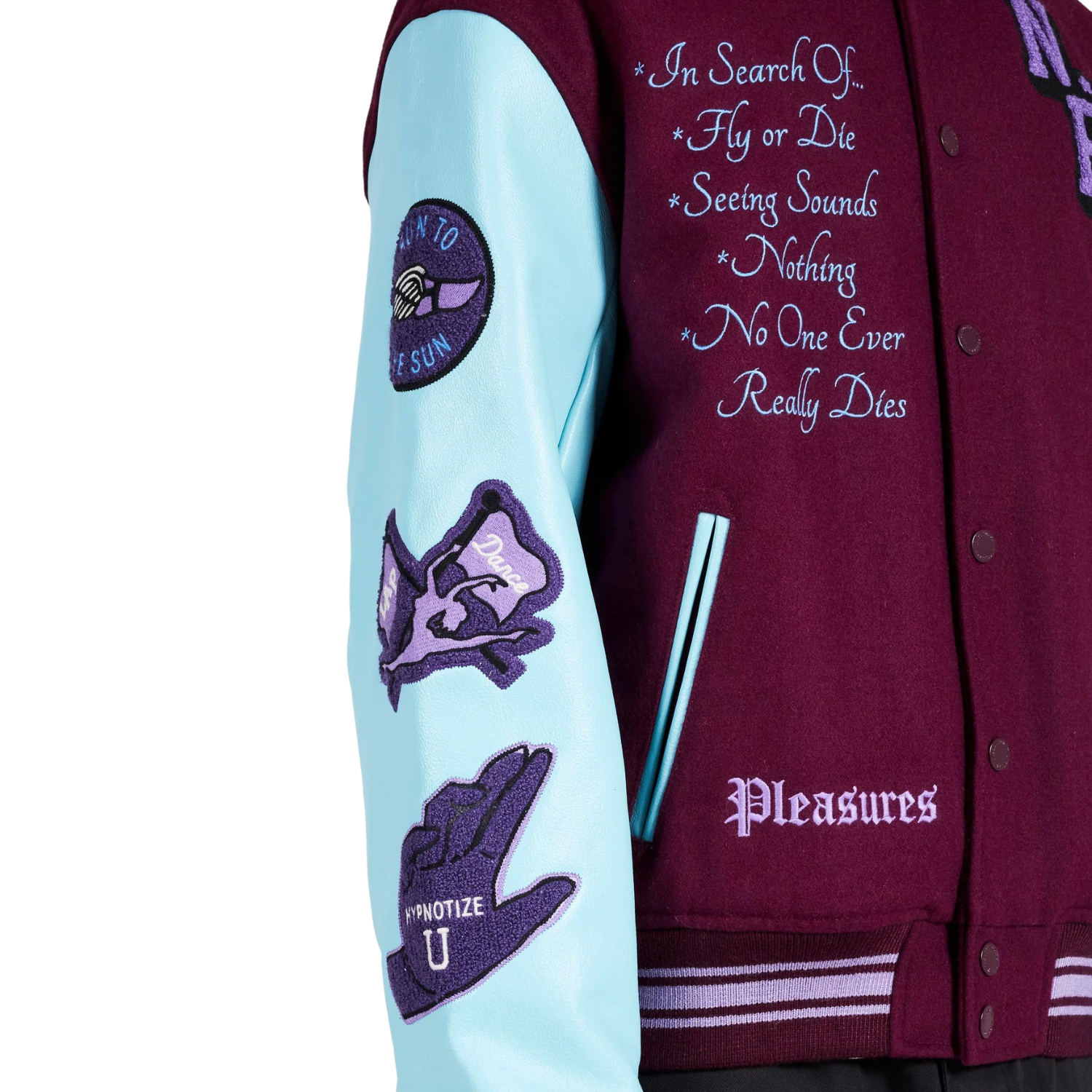 NERD VARSITY JACKET – PLEASURES