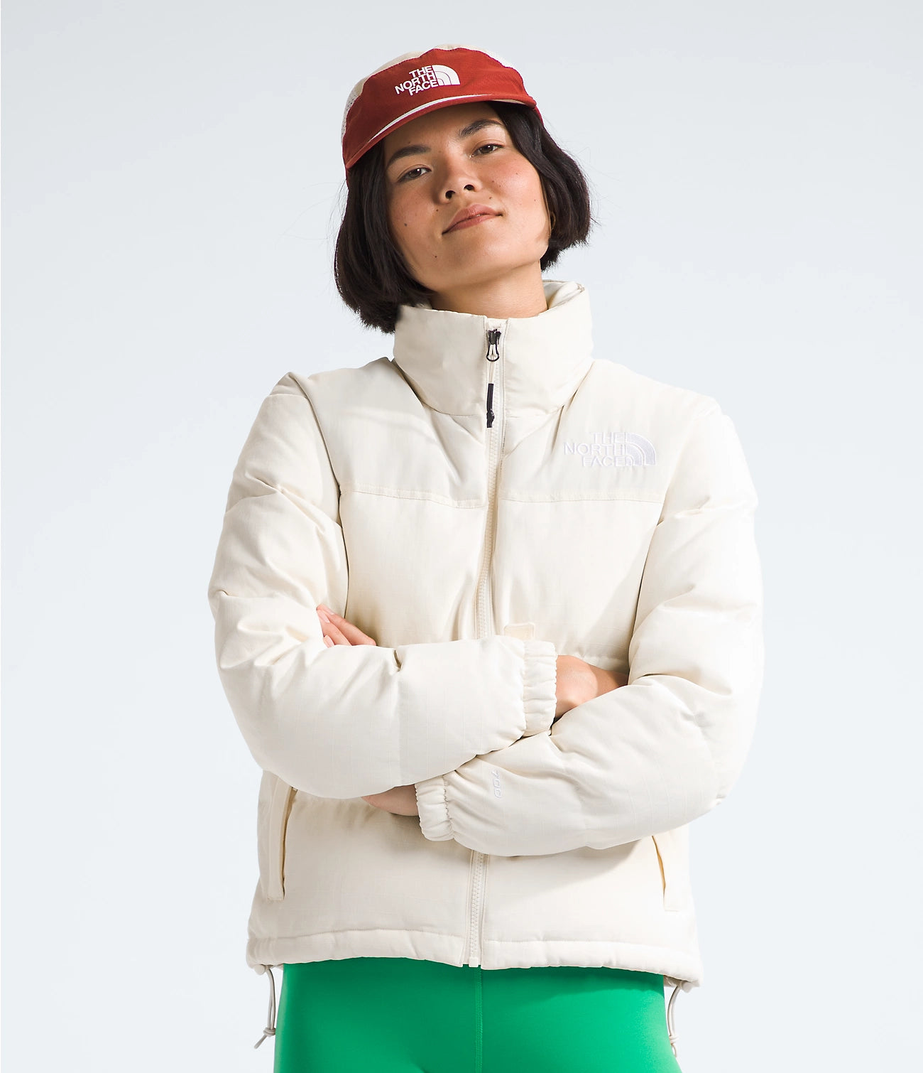 The North Face 92 Ripstop Nuptse Jacket White Dune L Women