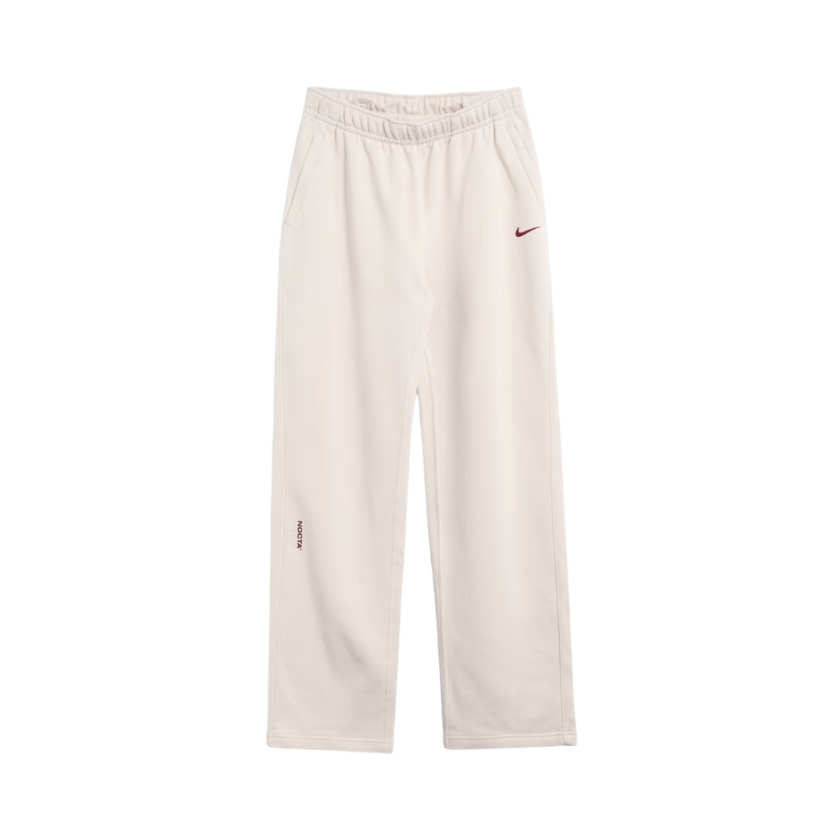 NOCTA Fleece CS Open-Hem Sweatpants Lt Orewood Brown/Team Red FZ4675-104