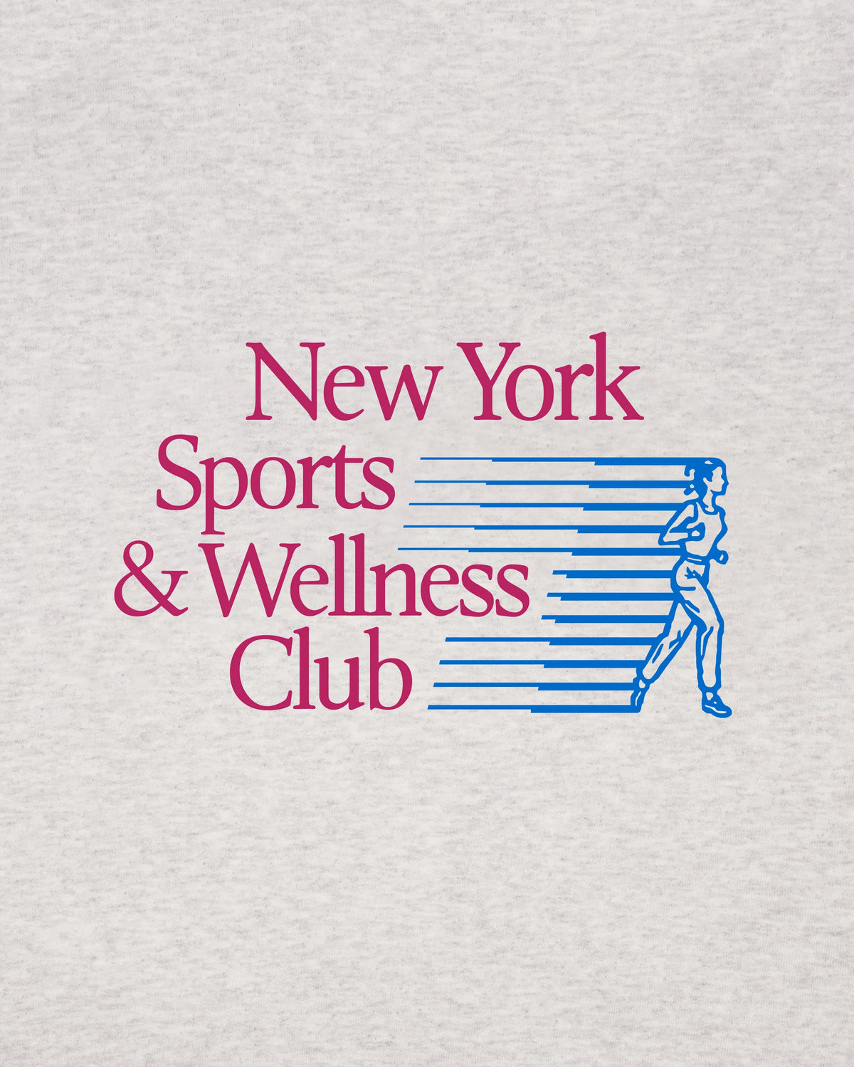 Sporty & Rich W NY Motion T-Shirt Heather Gray