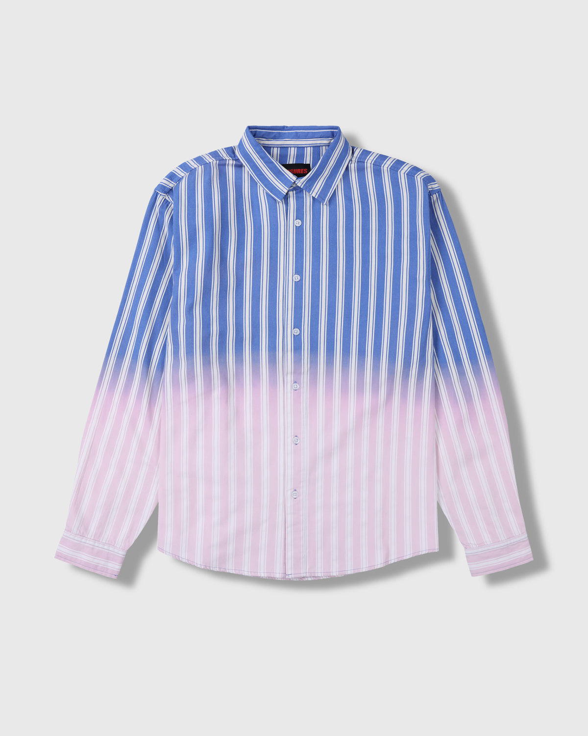 Pleasures Fade Button Down Blue