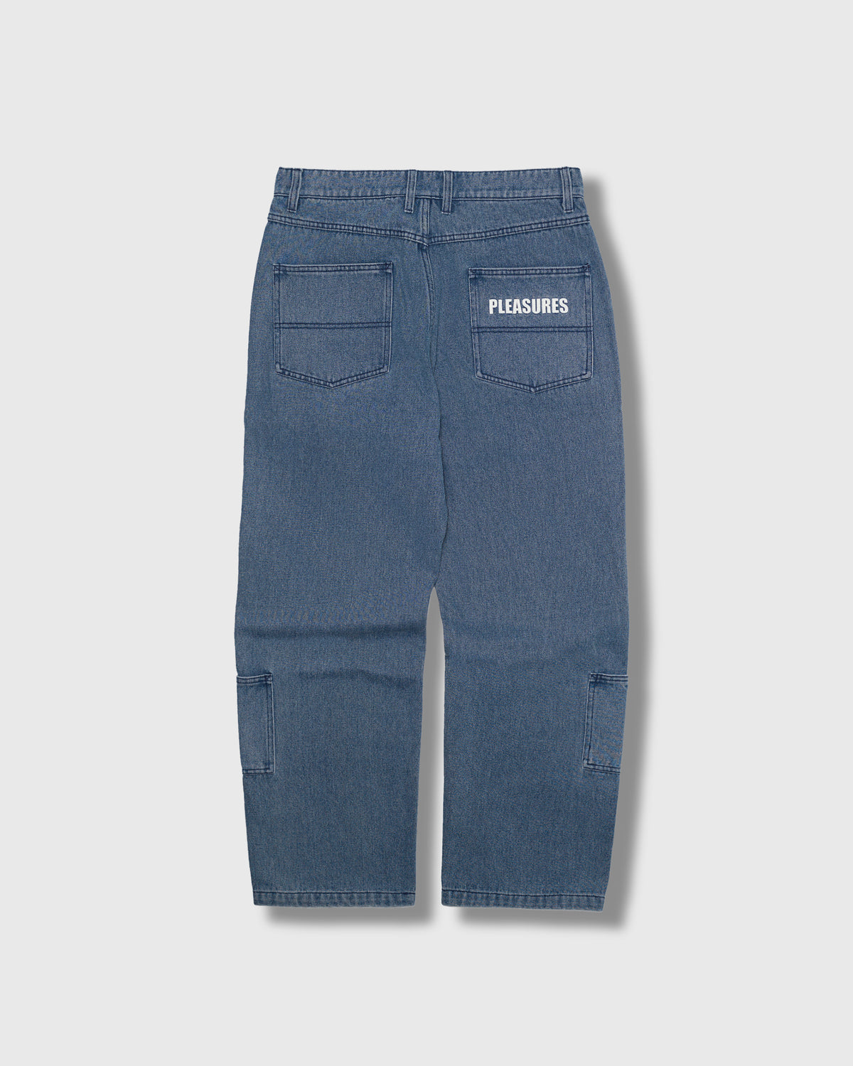 Pleasures Floral Ultra Double Knee Pant Indigo