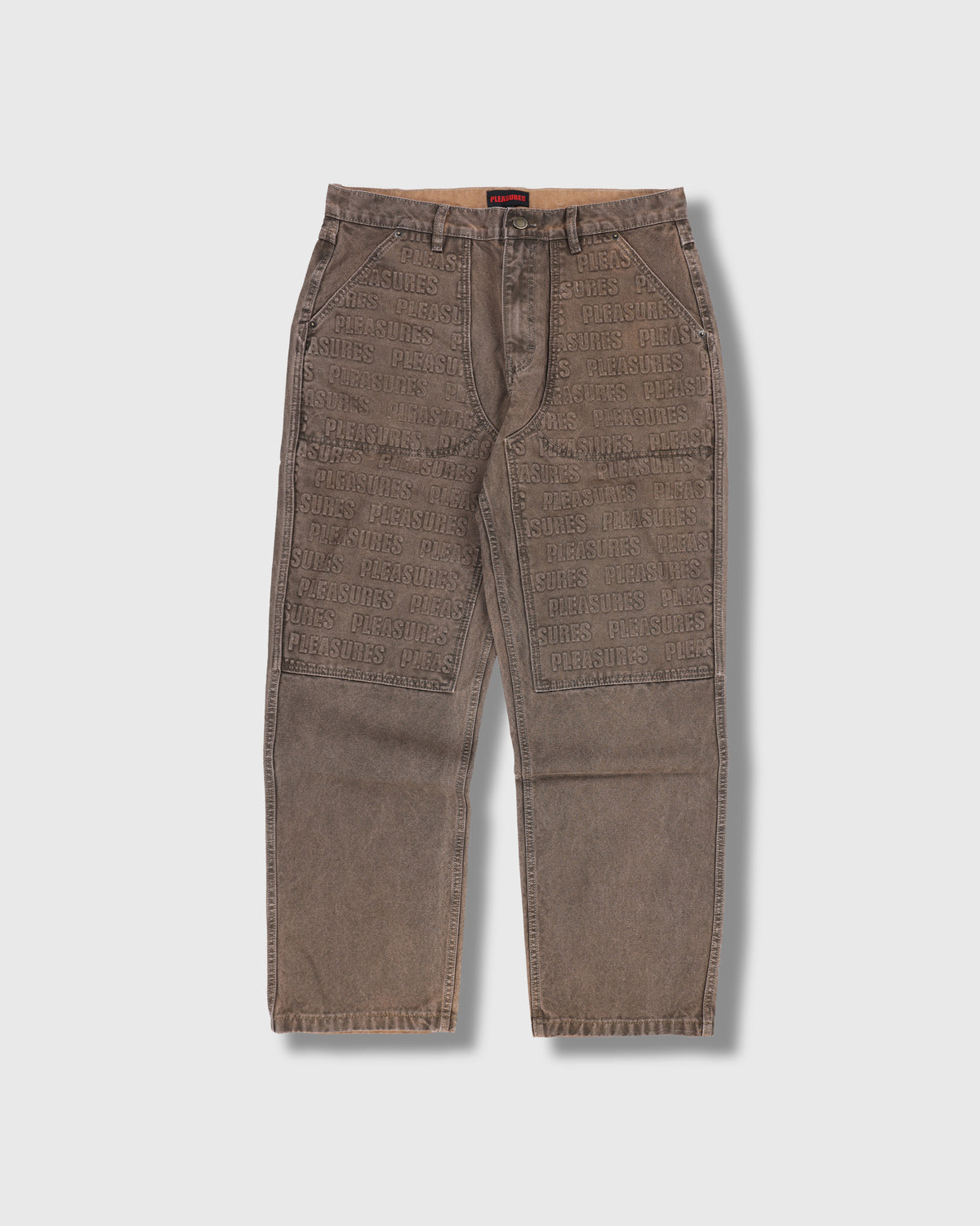 Pleasures Impact Double Knee Pant Brown