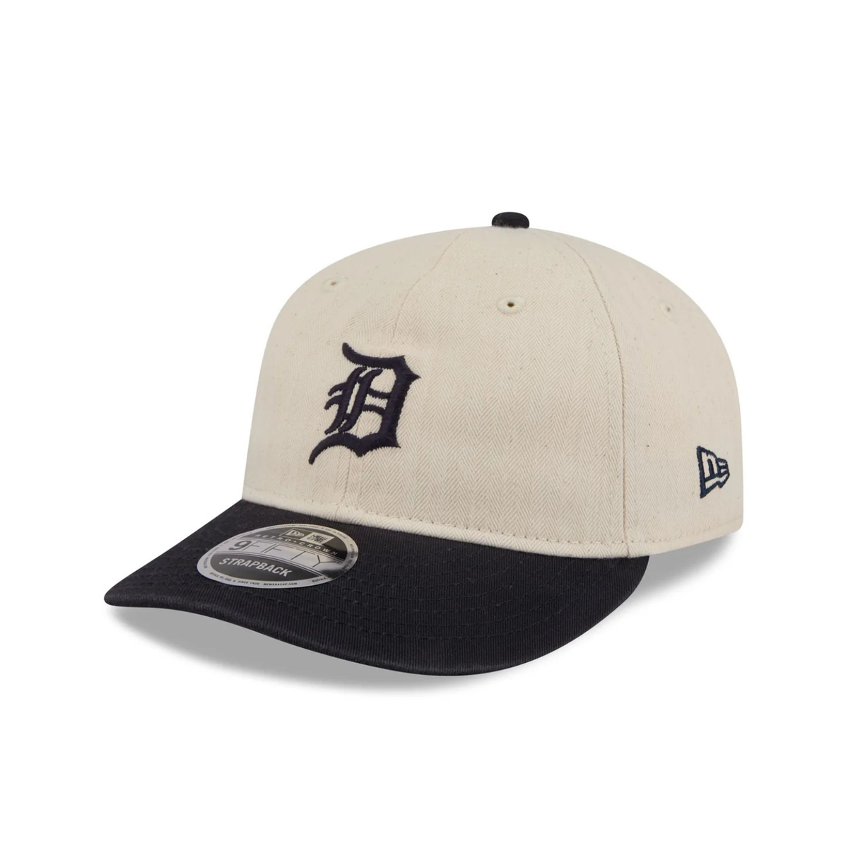 New Era American Herringbone 9Fifty Retro Crown Snapback Cap Detroit Tigers