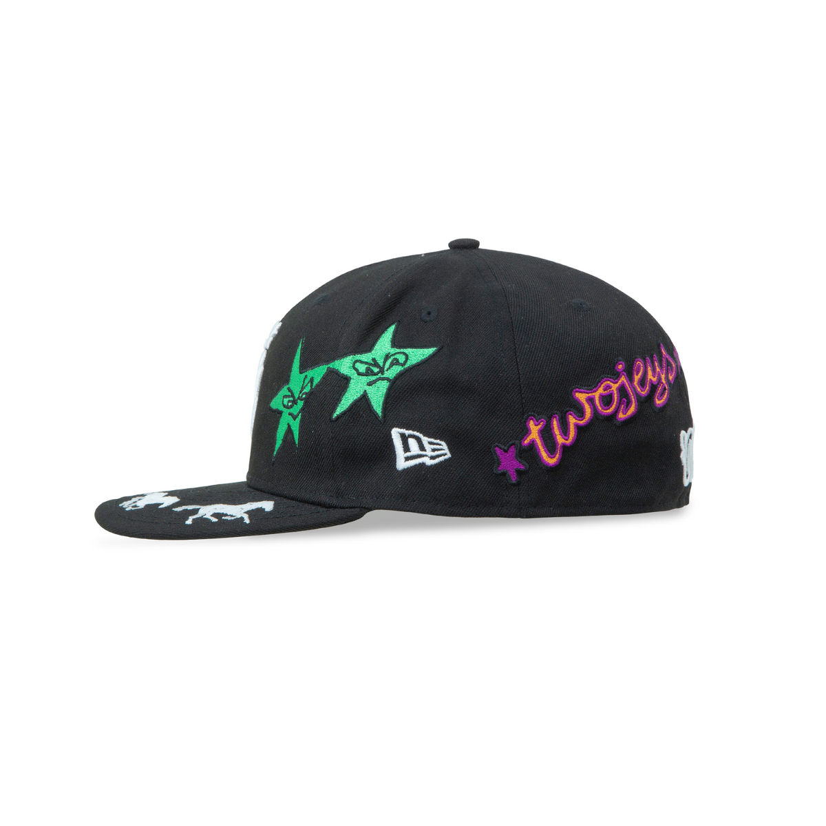 New Era X Twojeys Embroidered 59Fifty Black