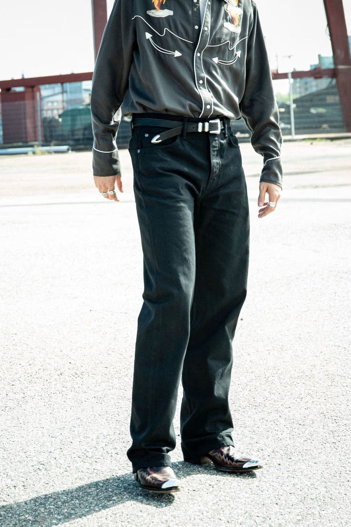 Nudie Tuff Tony Black Water