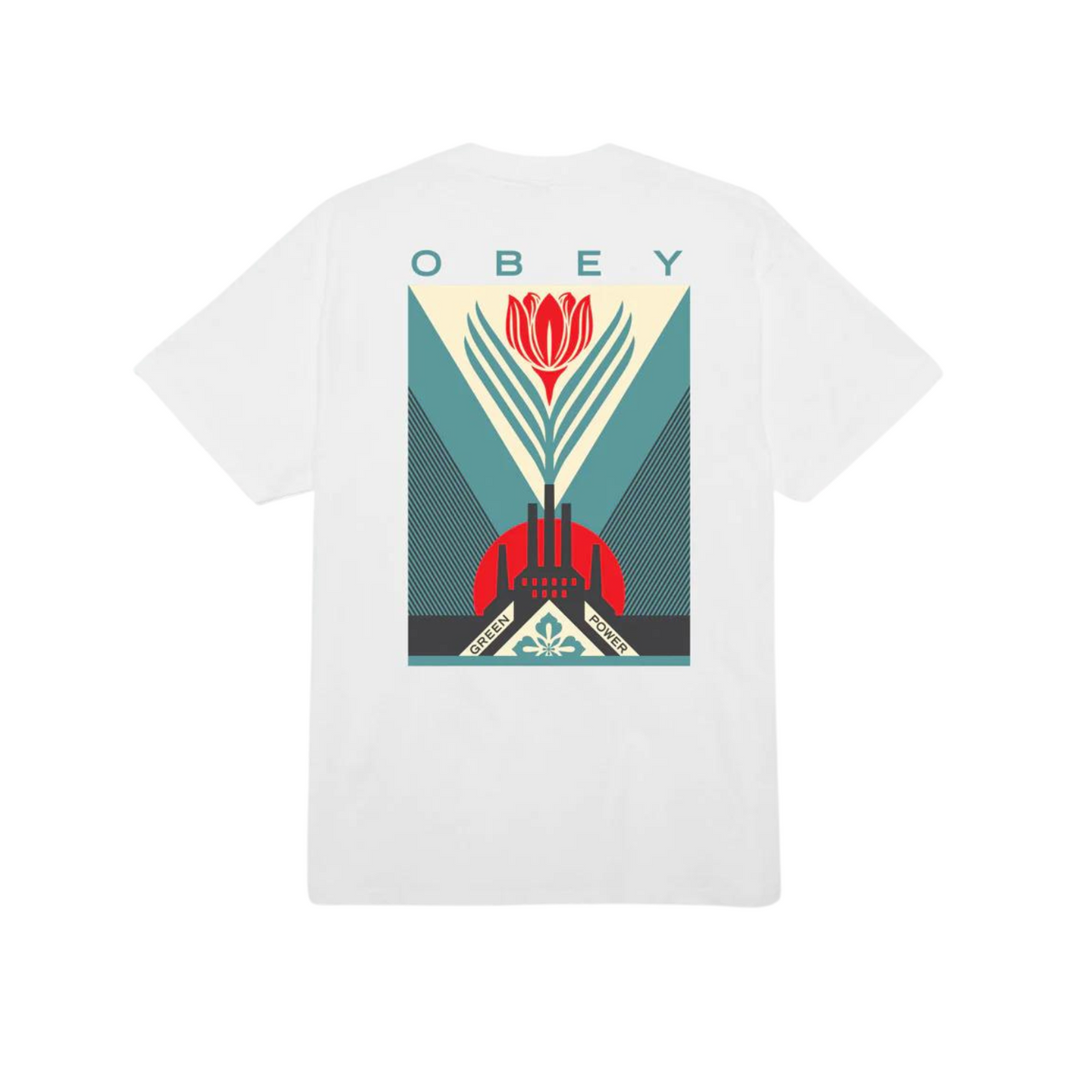 OBEY GREEN POWER FACTORY TEE