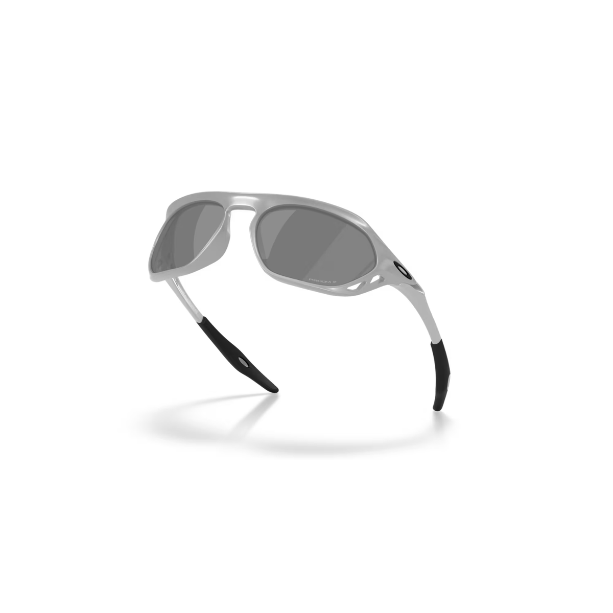 Oakley Cage Jacket Sunglasses X-Silver W/ Prizm Black Polarized Lenses