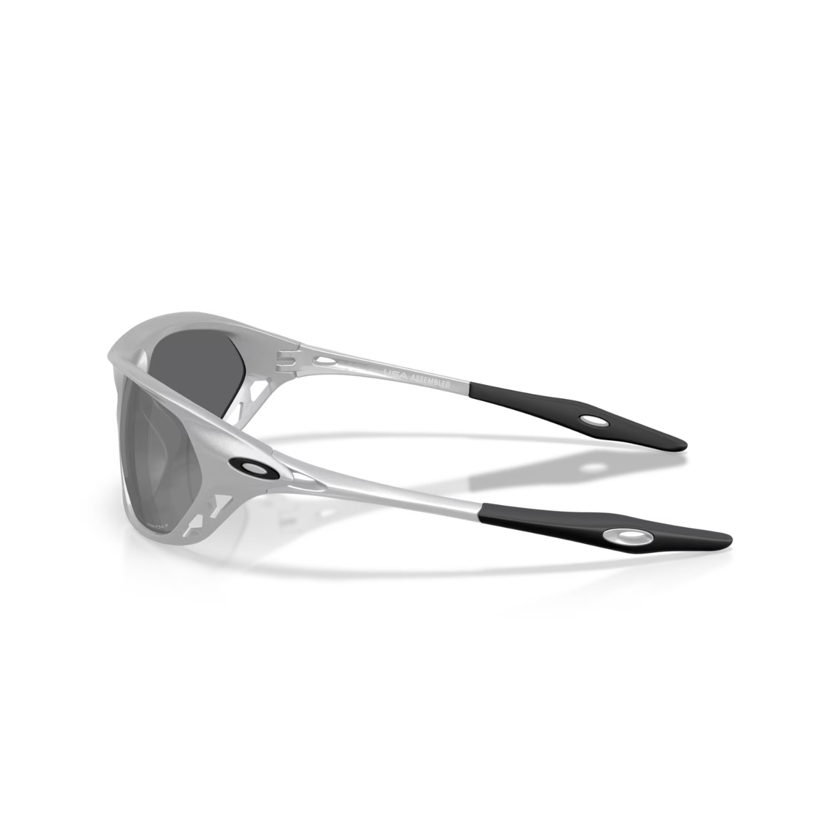 Oakley Cage Jacket Sunglasses X-Silver W/ Prizm Black Polarized Lenses