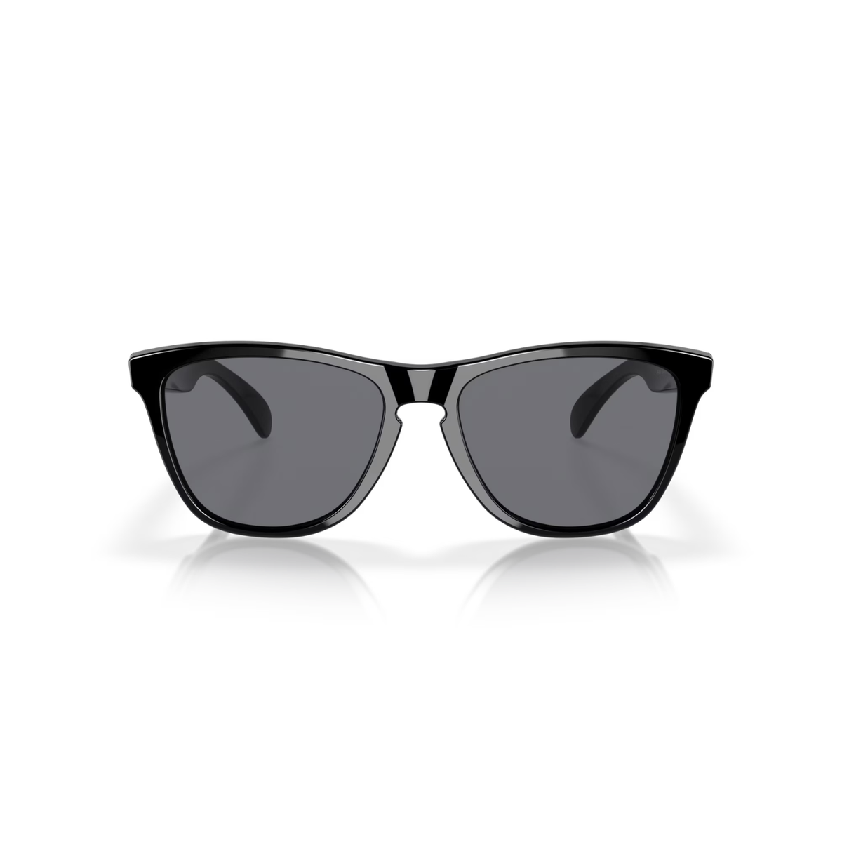 Oakley Frogskin Sunglasses Polished Black W/ Grey Lenses