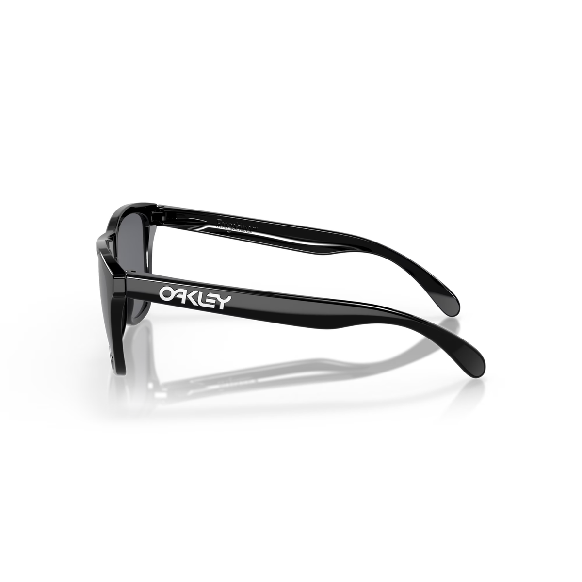 Oakley Frogskin Sunglasses Polished Black W/ Grey Lenses