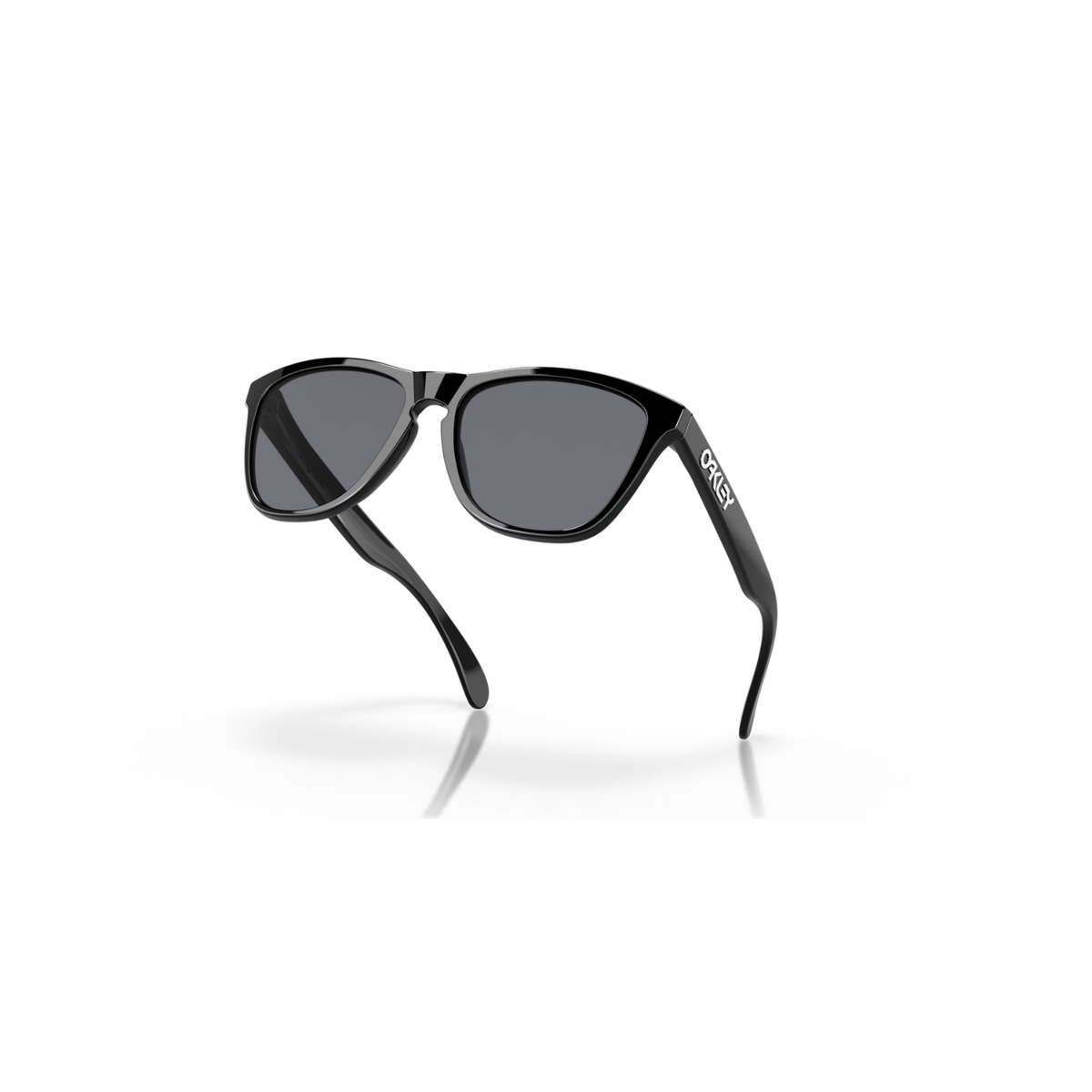 Oakley Frogskin Sunglasses Polished Black W/ Grey Lenses