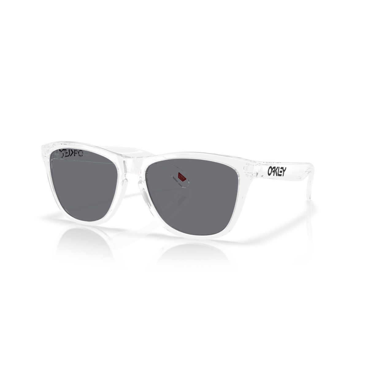 Oakley Frogskins Sunglasses - Clear W/ Grey Lenses