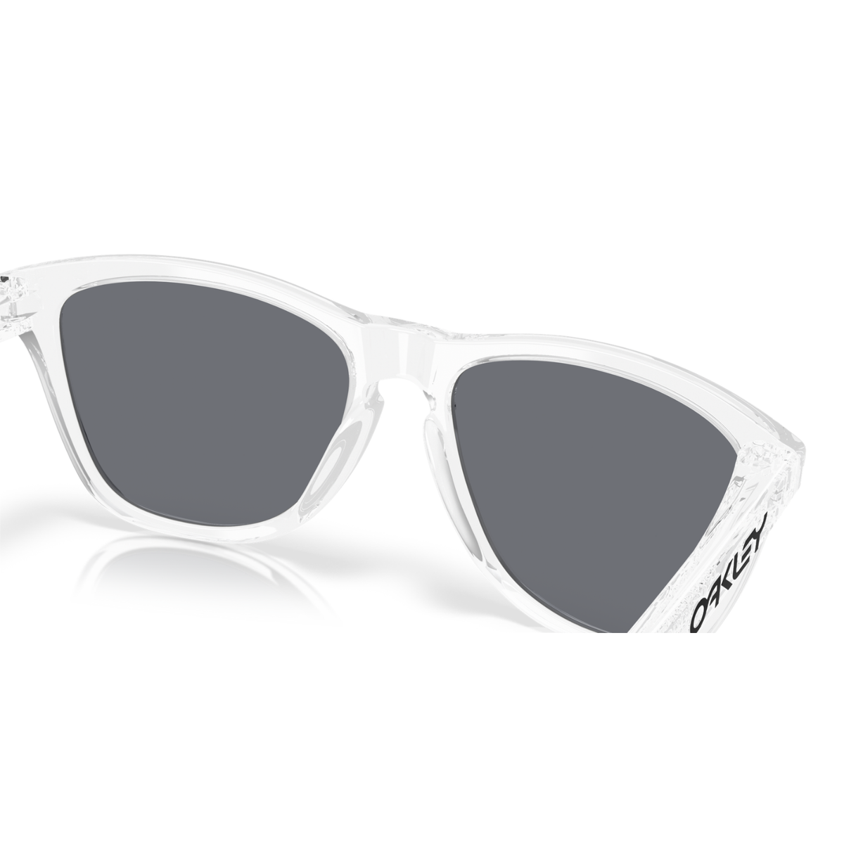Oakley Frogskins Sunglasses - Clear W/ Grey Lenses