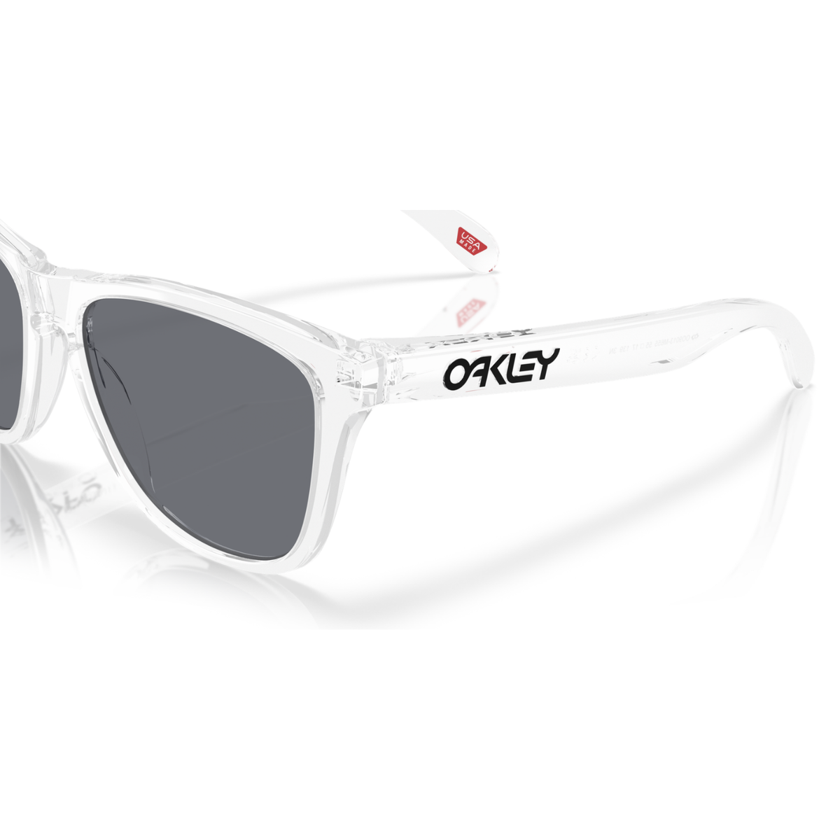 Oakley Frogskins Sunglasses - Clear W/ Grey Lenses
