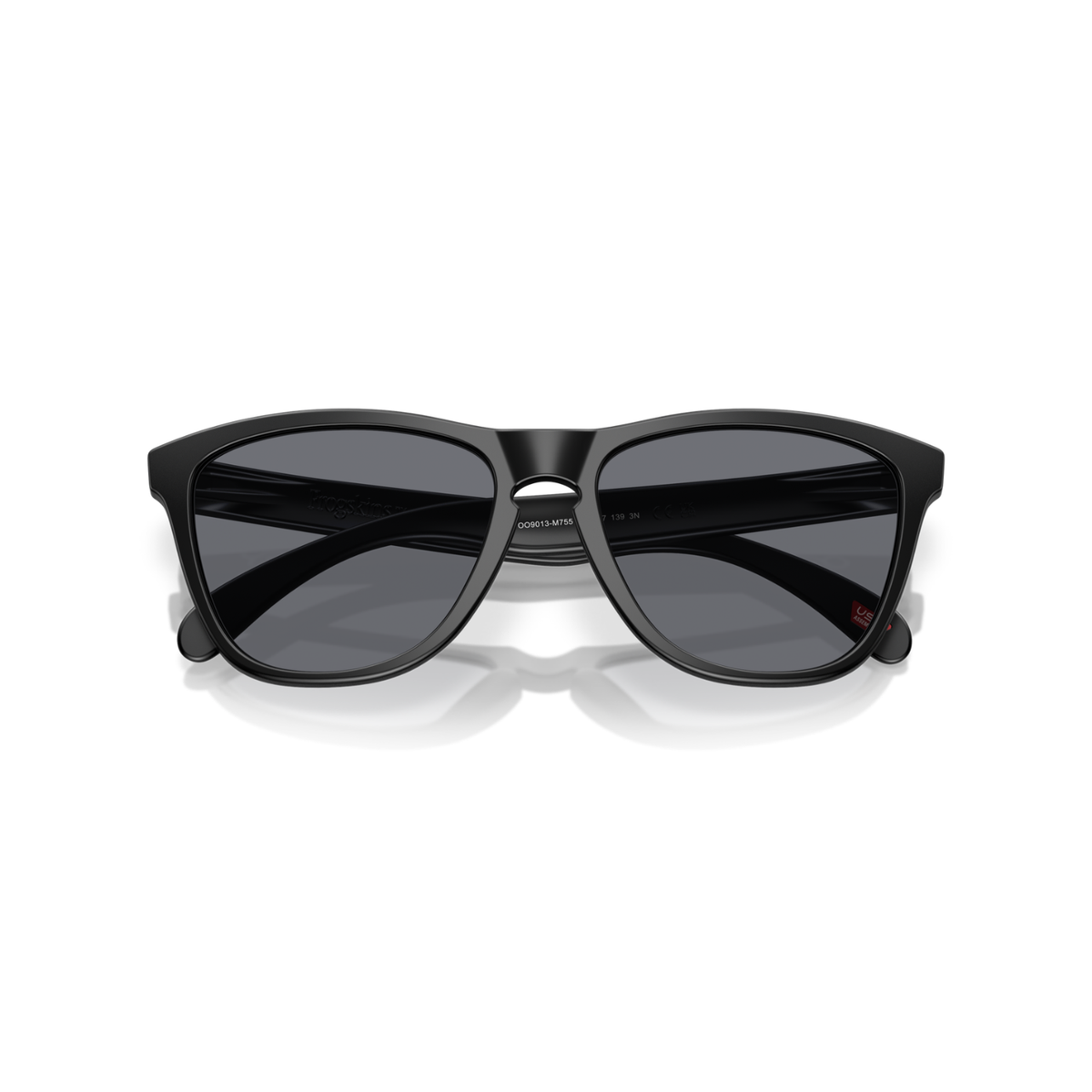 Oakley Frogskins Sunglasses - Matte Black W/ Grey Lenses 