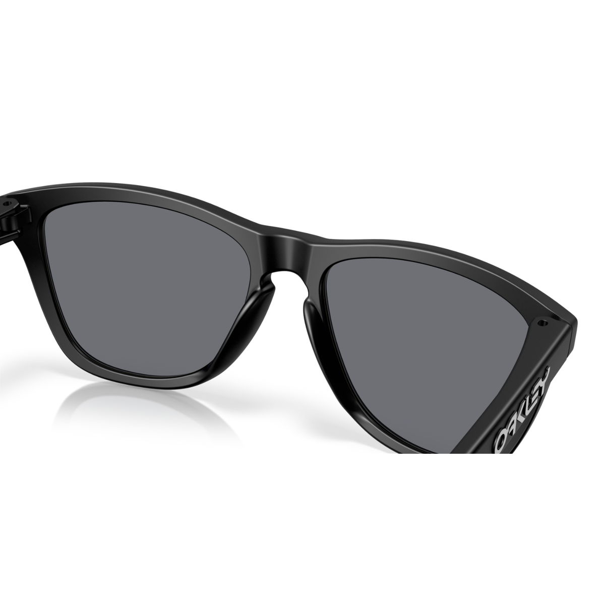 Oakley Frogskins Sunglasses - Matte Black W/ Grey Lenses 