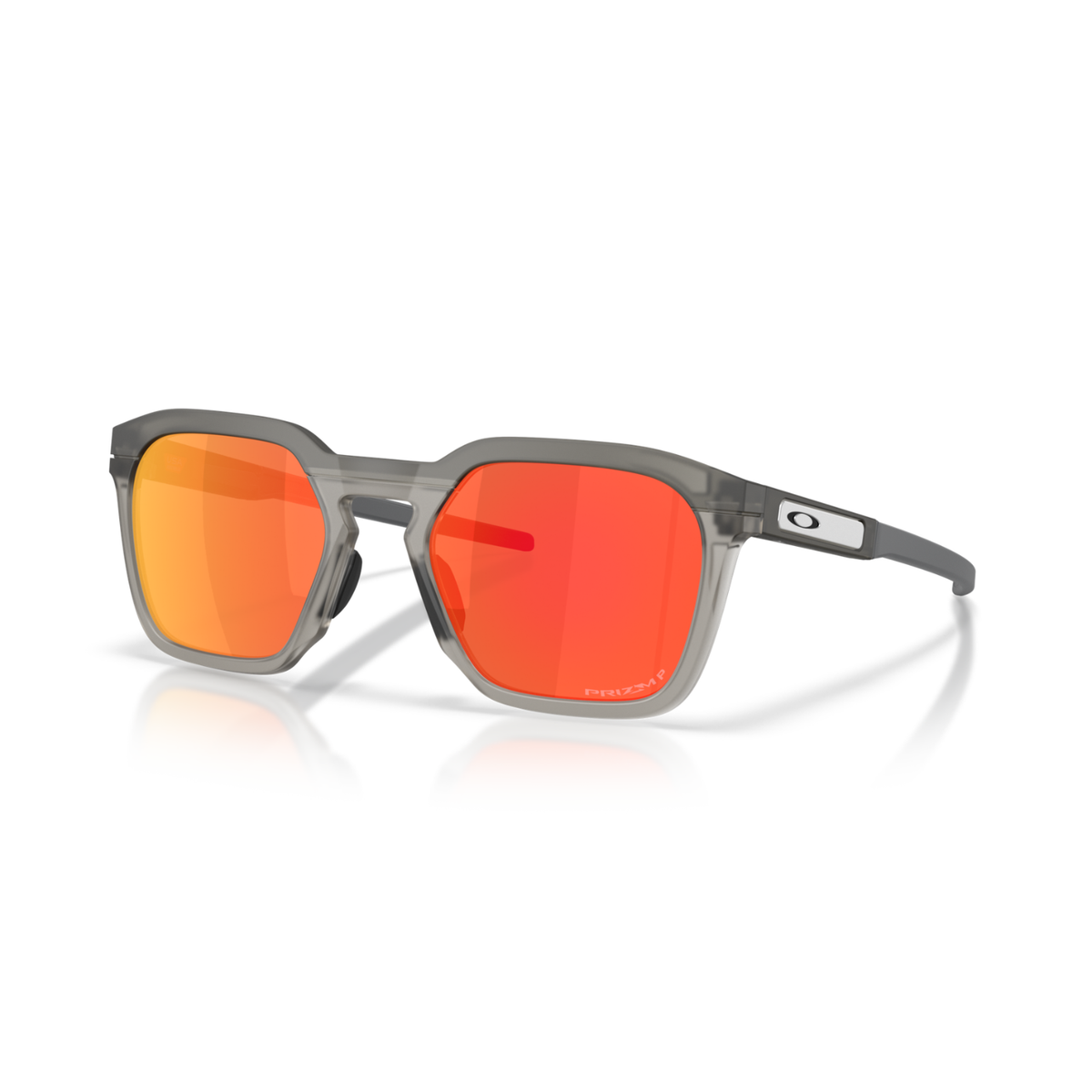 Oakley HSTN SQ 2.0 Sunglasses - Matte Grey Smoke W/ Prizm Ruby Polarized Lenses