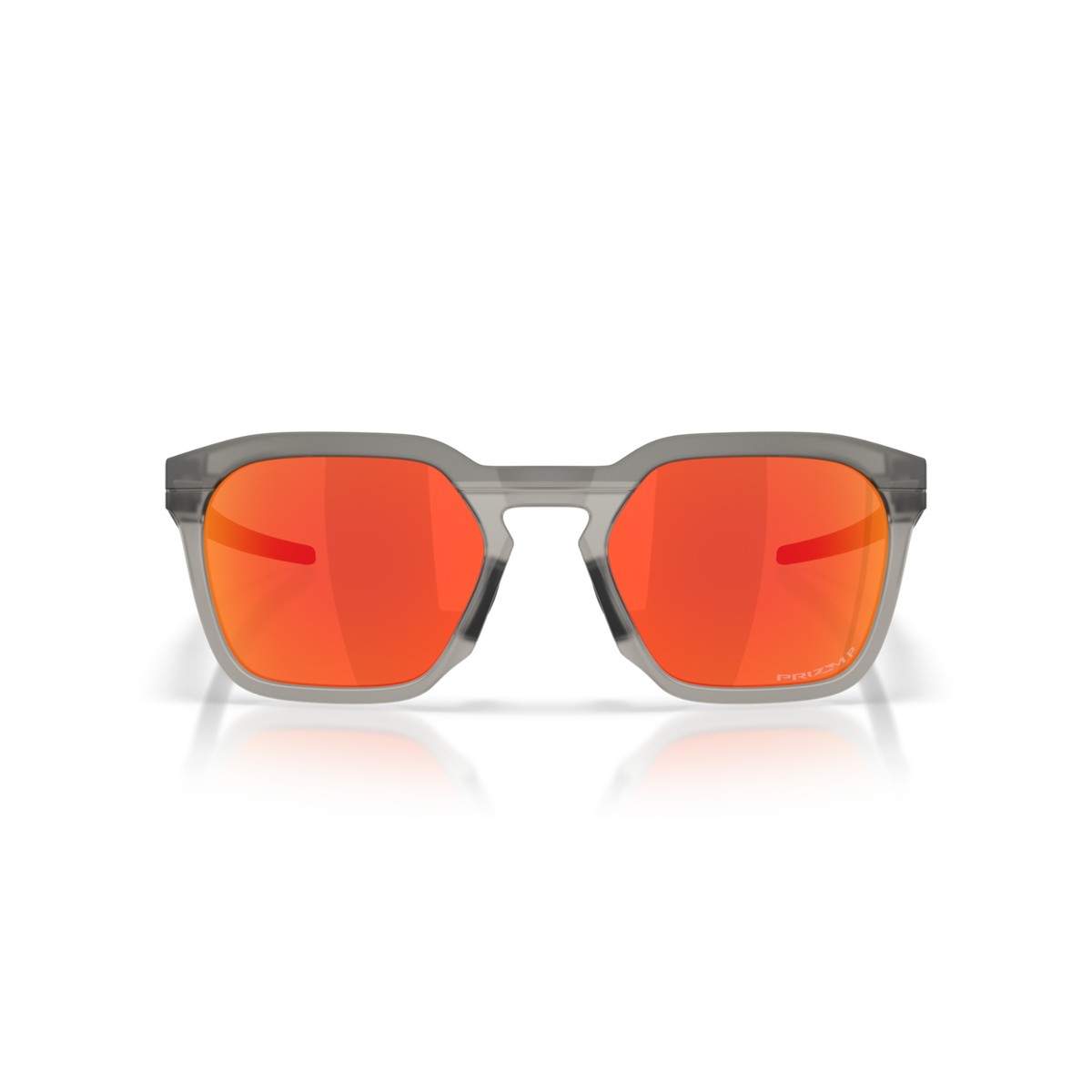 Oakley HSTN SQ 2.0 Sunglasses - Matte Grey Smoke W/ Prizm Ruby Polarized Lenses